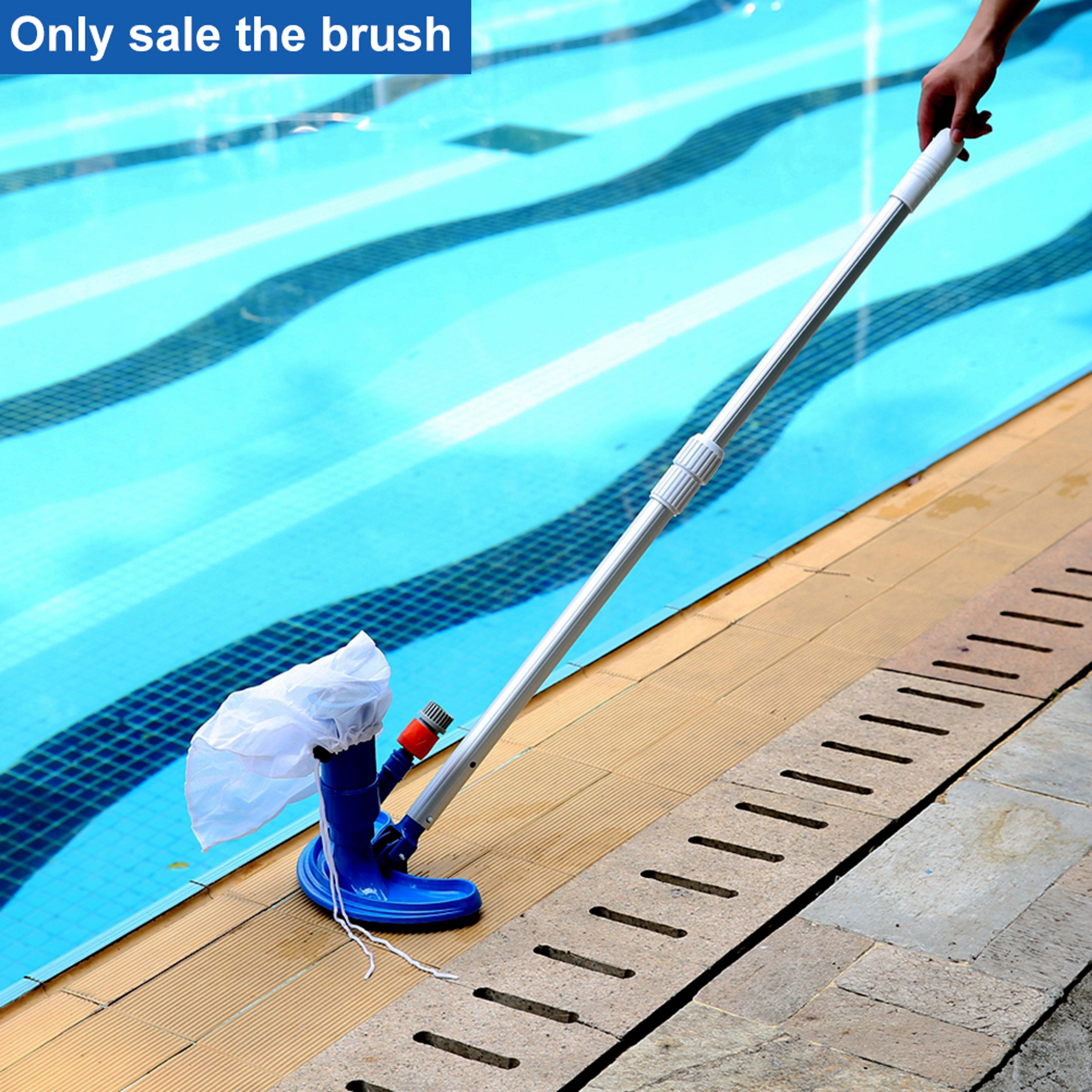 Crescent Pool Vacuum Head With Bristle Pool Cleaning Brush 3