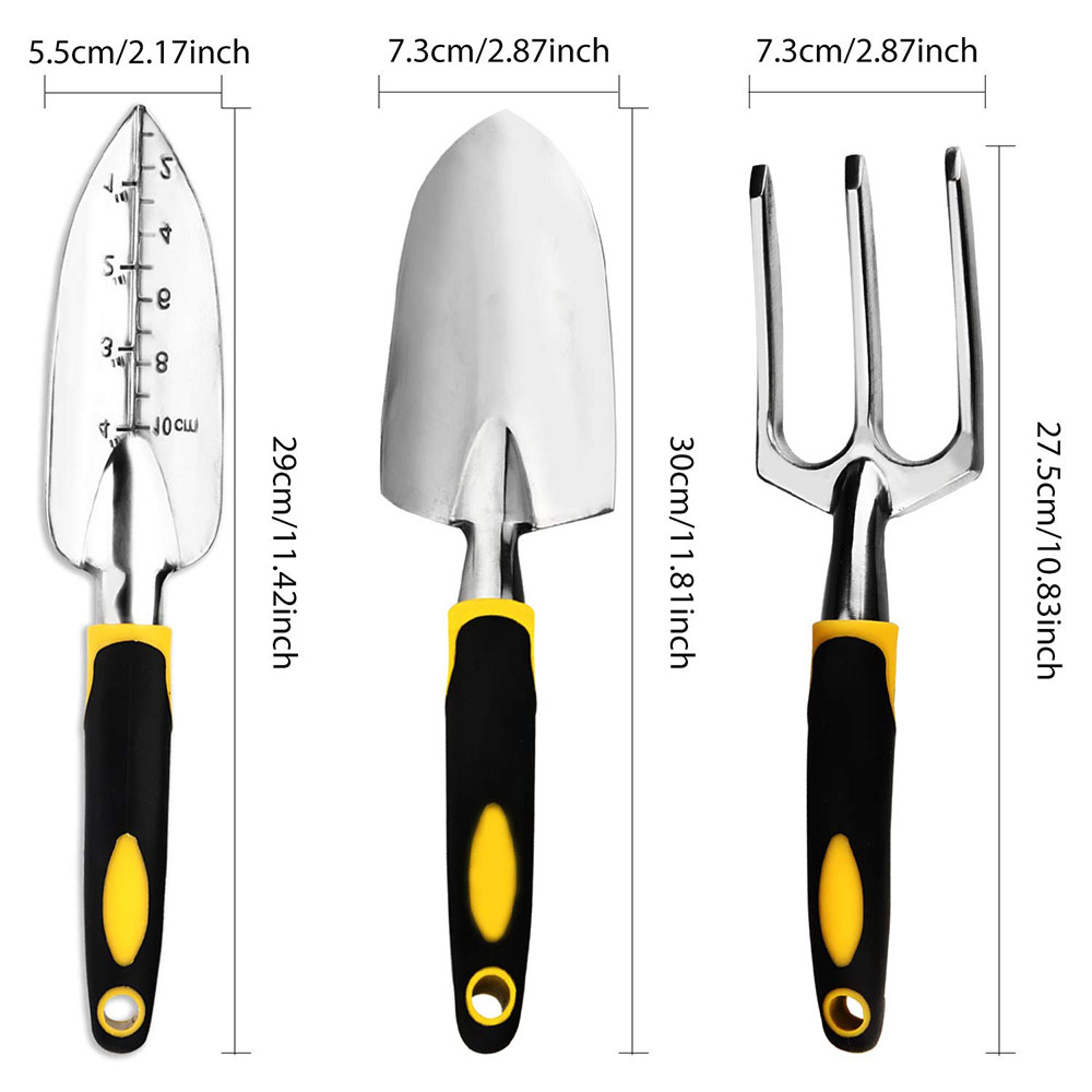 Piece Garden Tool Set with Trowels Hand Rake and Gardening Gloves – view 3