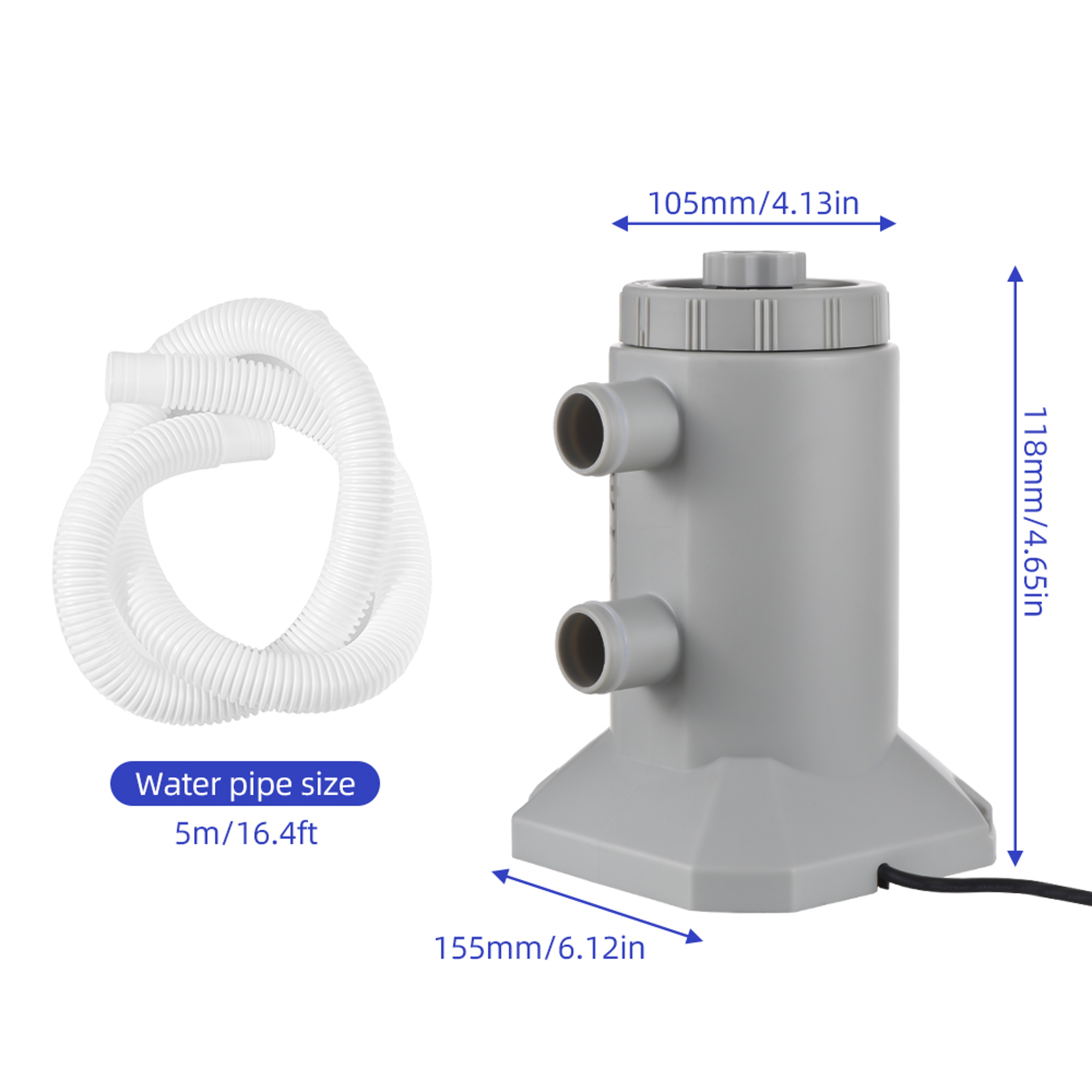 Product Name 55W Above Ground Pool Filter Pump with Quiet Cartridge Filtration – view 6