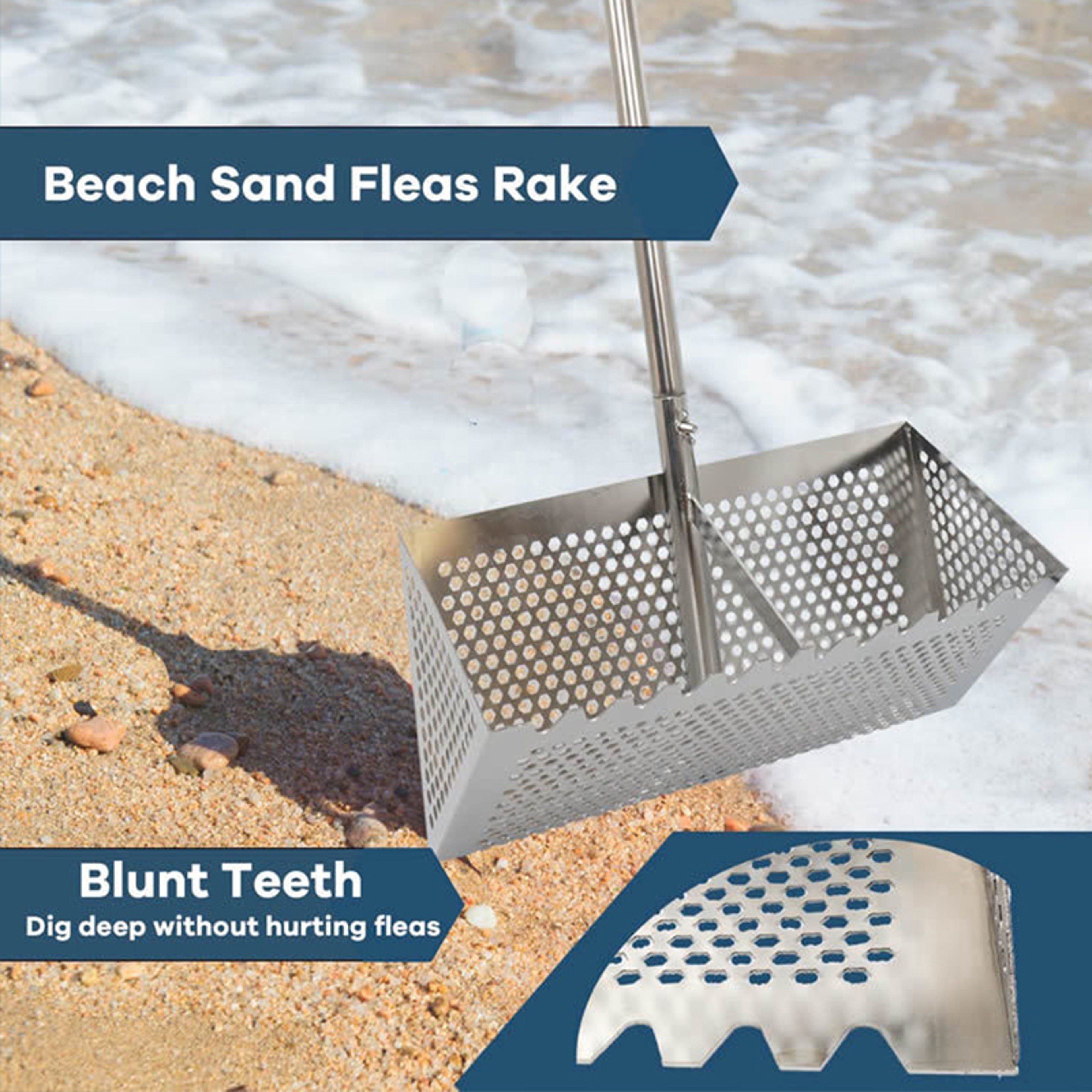 Heavy Duty Garden Shovel for Digging Camping and Beach Use – view 2