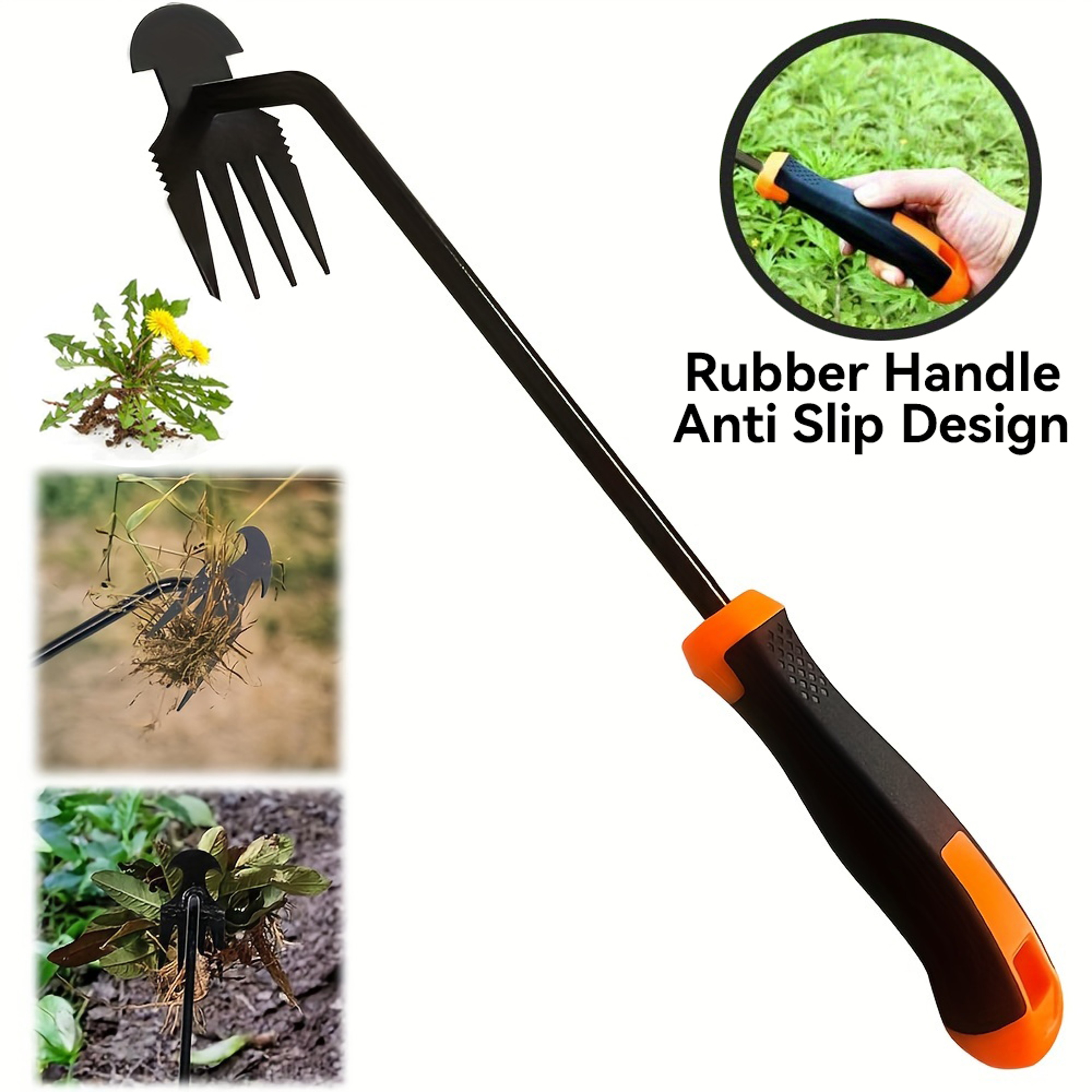 Tine Stainless Steel Weed Puller Tool for Easy Root Removal and Garden Weeding – view 7