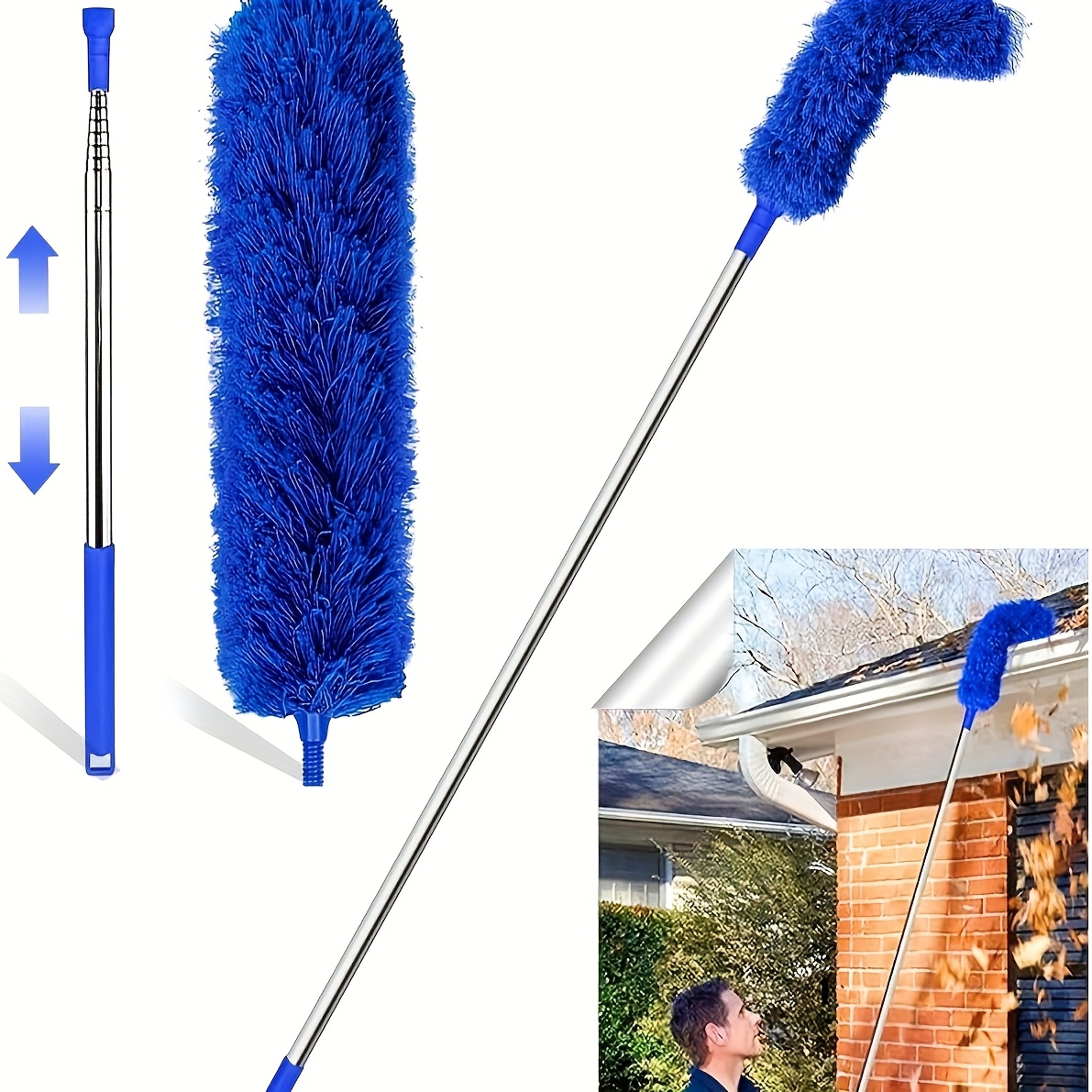 Telescopic Gutter Cleaning Tool with Extendable Drain Cleaning Rod – view 2
