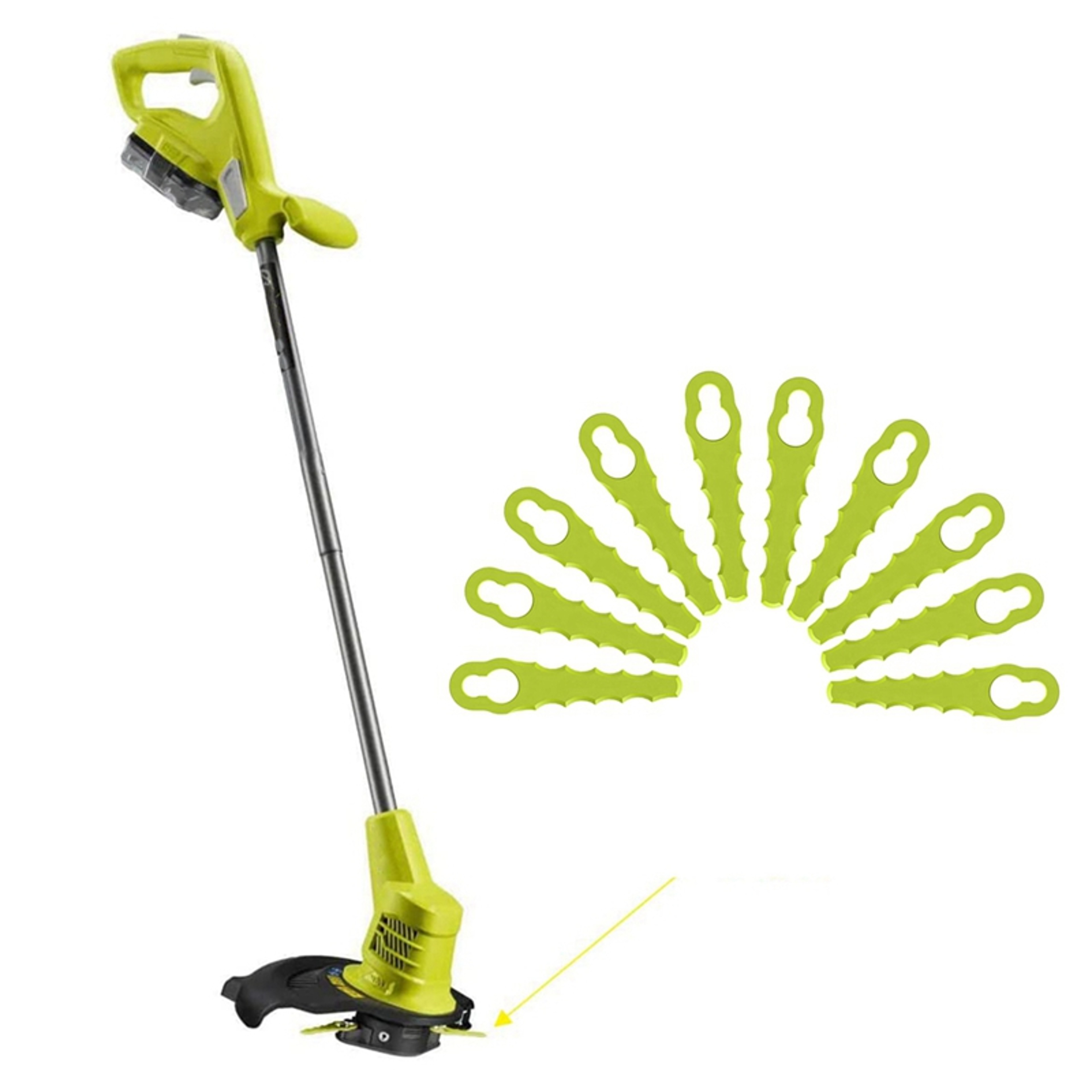 Plastic Blade Trimmer Head with Replacement Blades – view 3