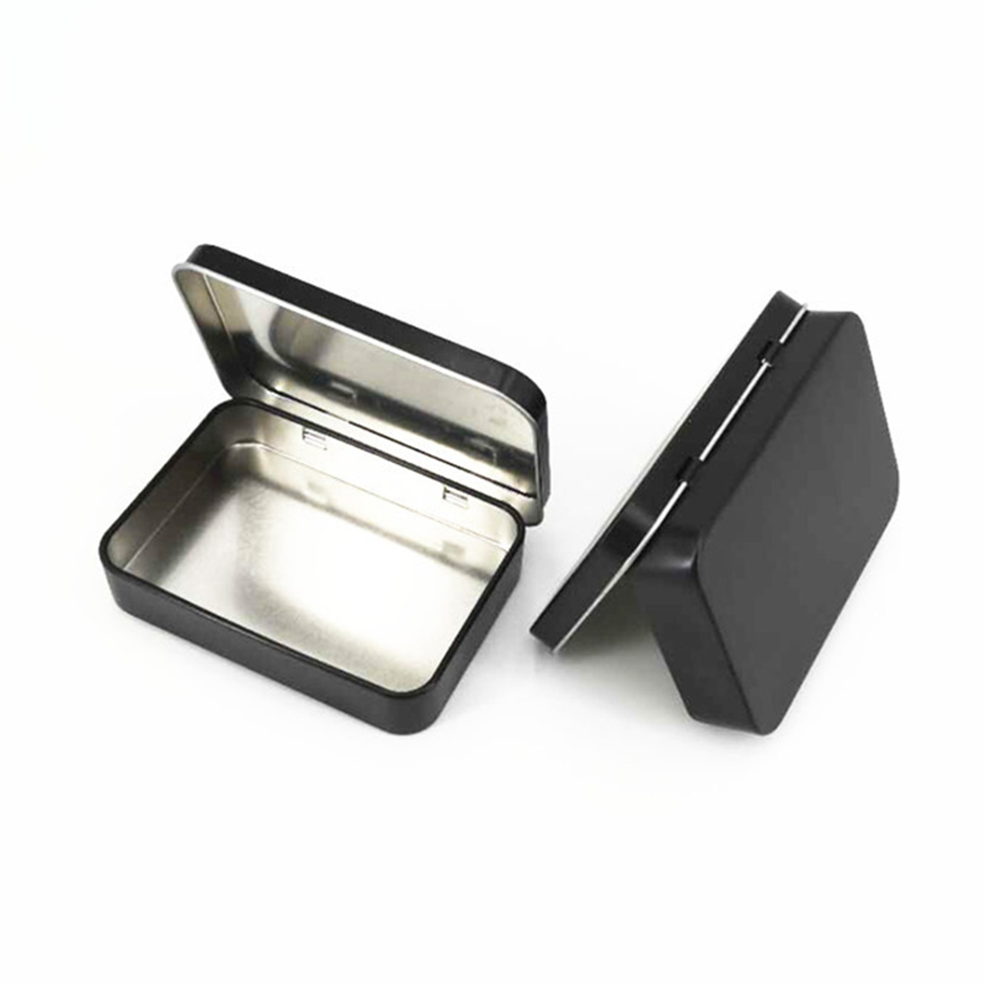 Compact Metal Tin Storage Box with Hinged Lid for Coins Keys Cards and Small Essentials – view 4