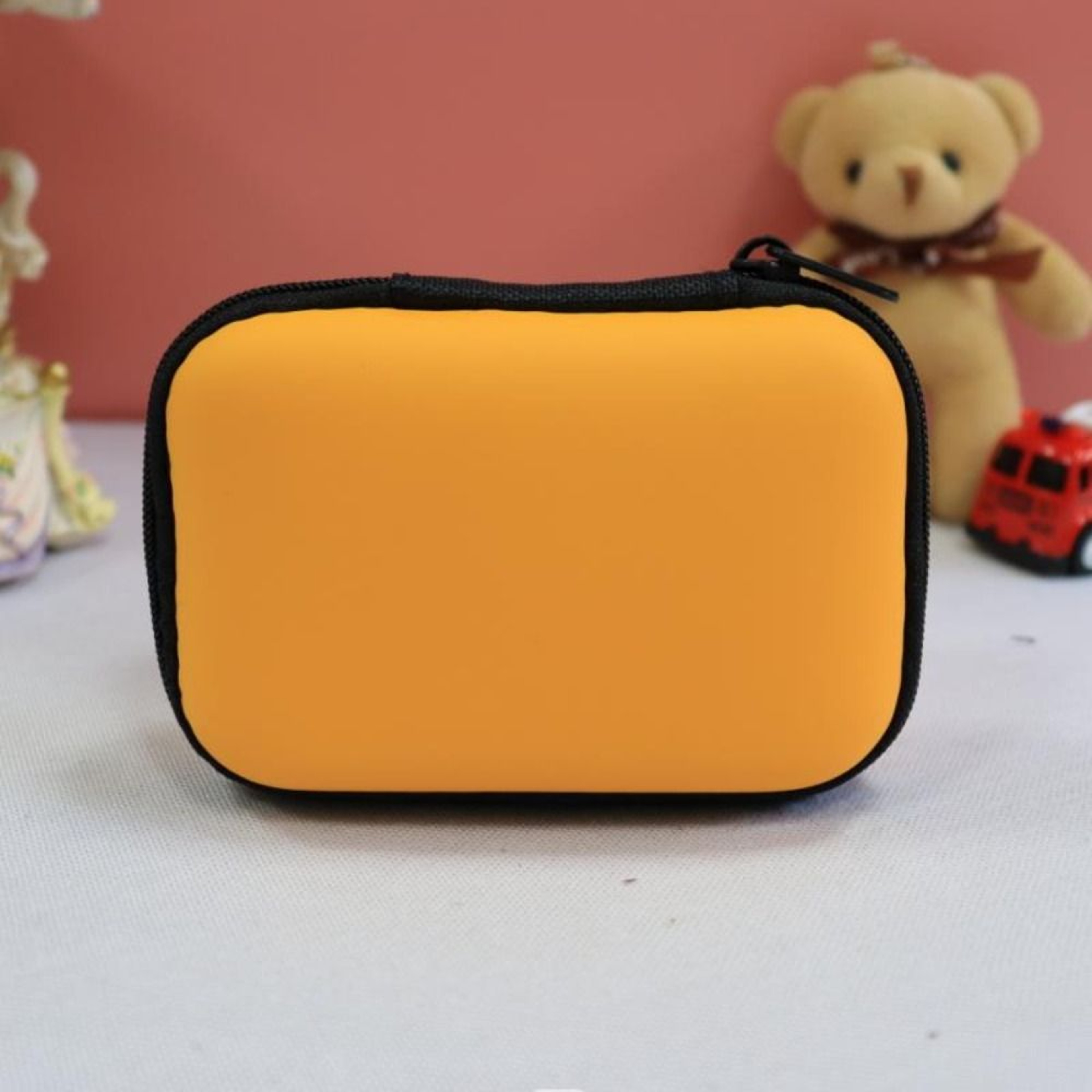 Portable EVA Earphone Case And Tech Accessories Organizer For Earbuds Cables SD Cards And Small Ess 8