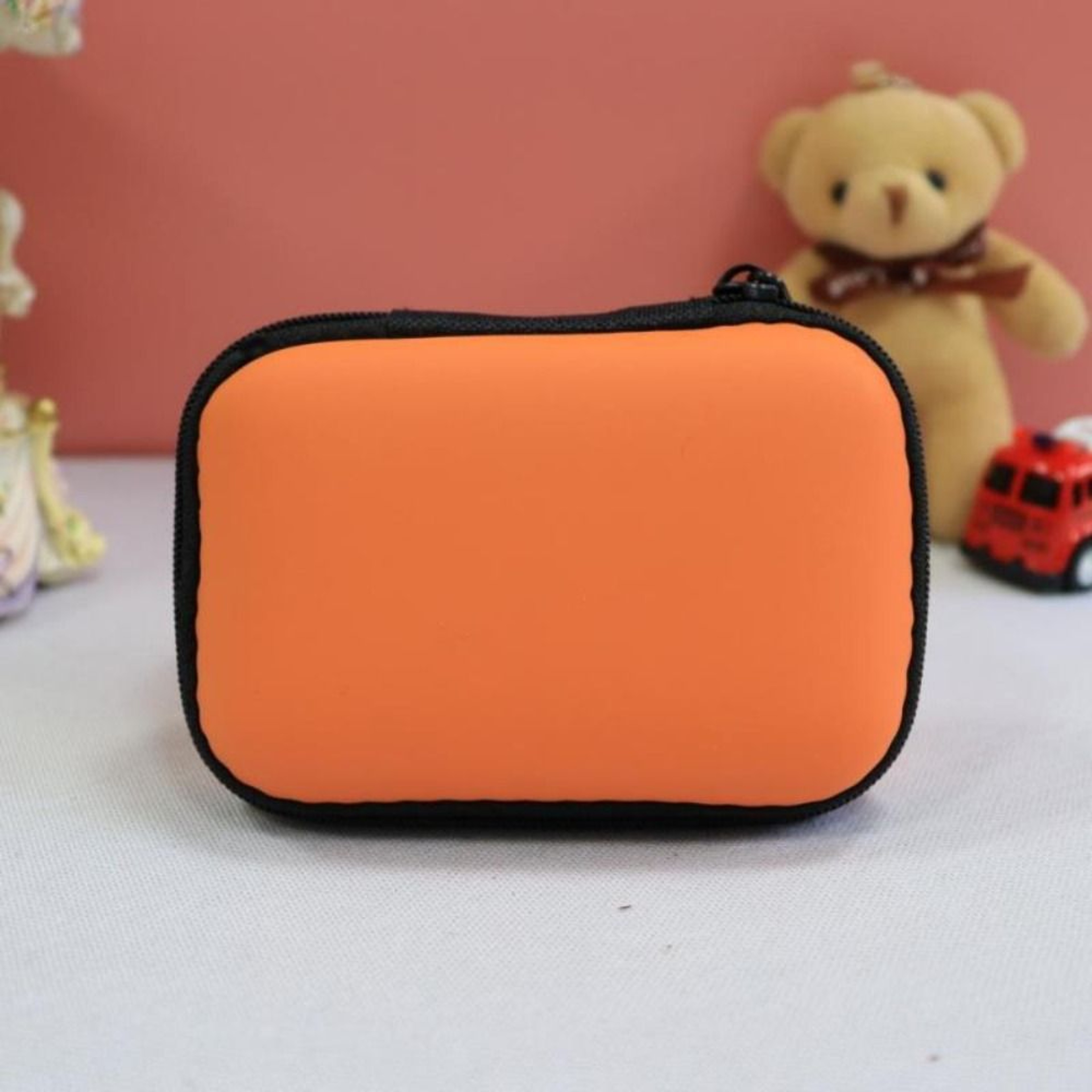 Portable EVA Earphone Case And Tech Accessories Organizer For Earbuds Cables SD Cards And Small Ess 12