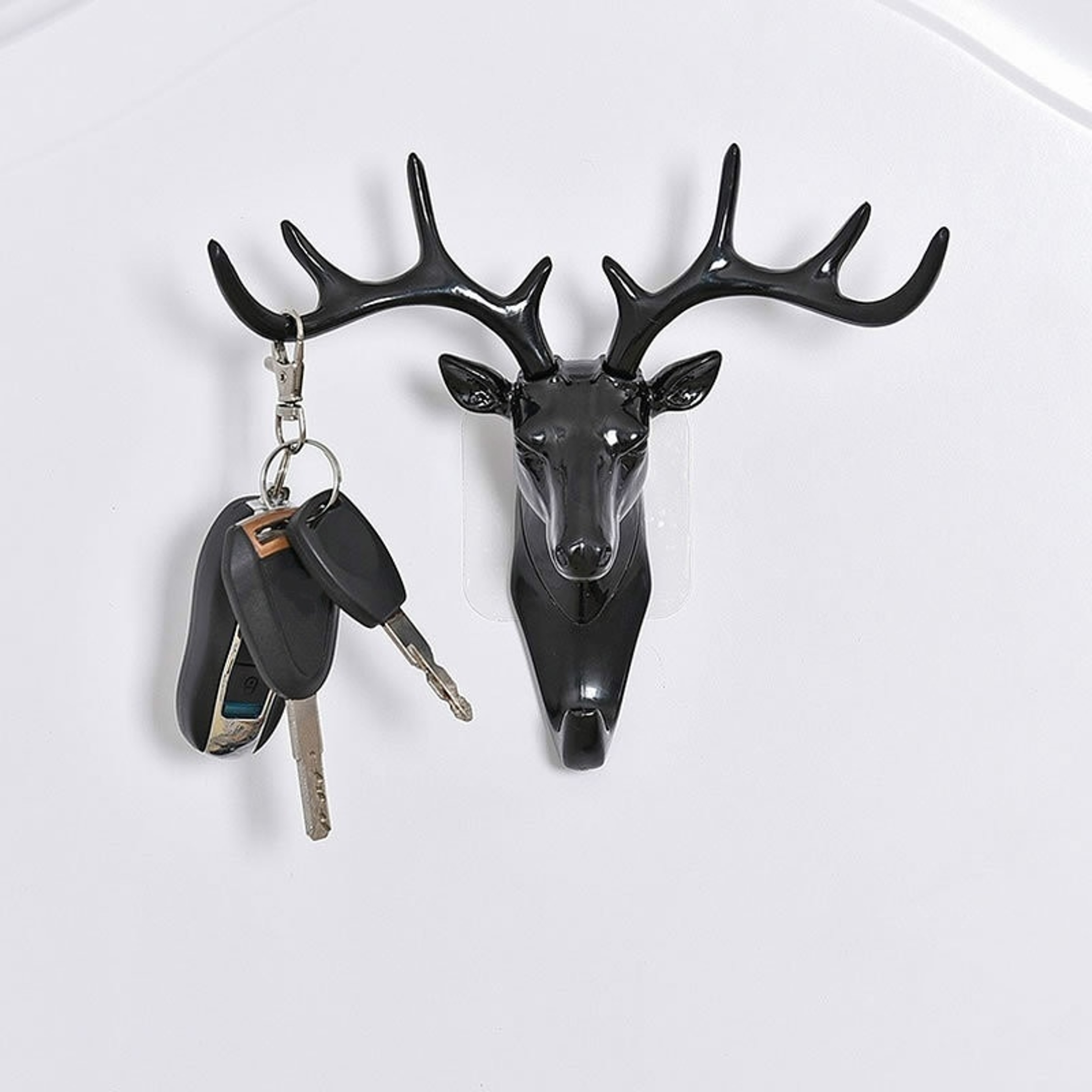 Vintage Deer Antler Wall Hook Decorative Coat Hat Key Hanger for Rustic Home Storage – view 1