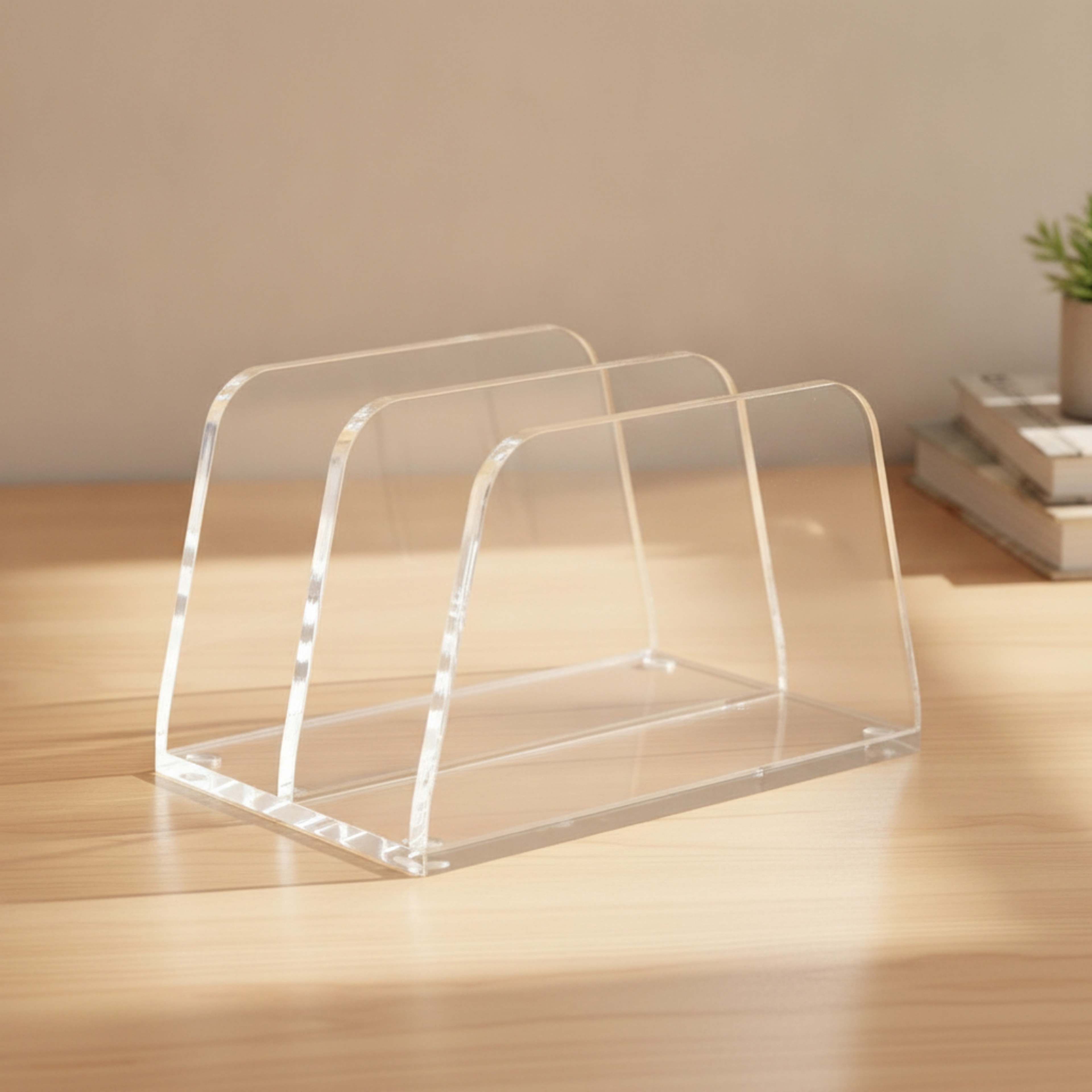 Slot Desktop Mail Organizer Space Saving Metal Letter Sorter and File Holder – view 1