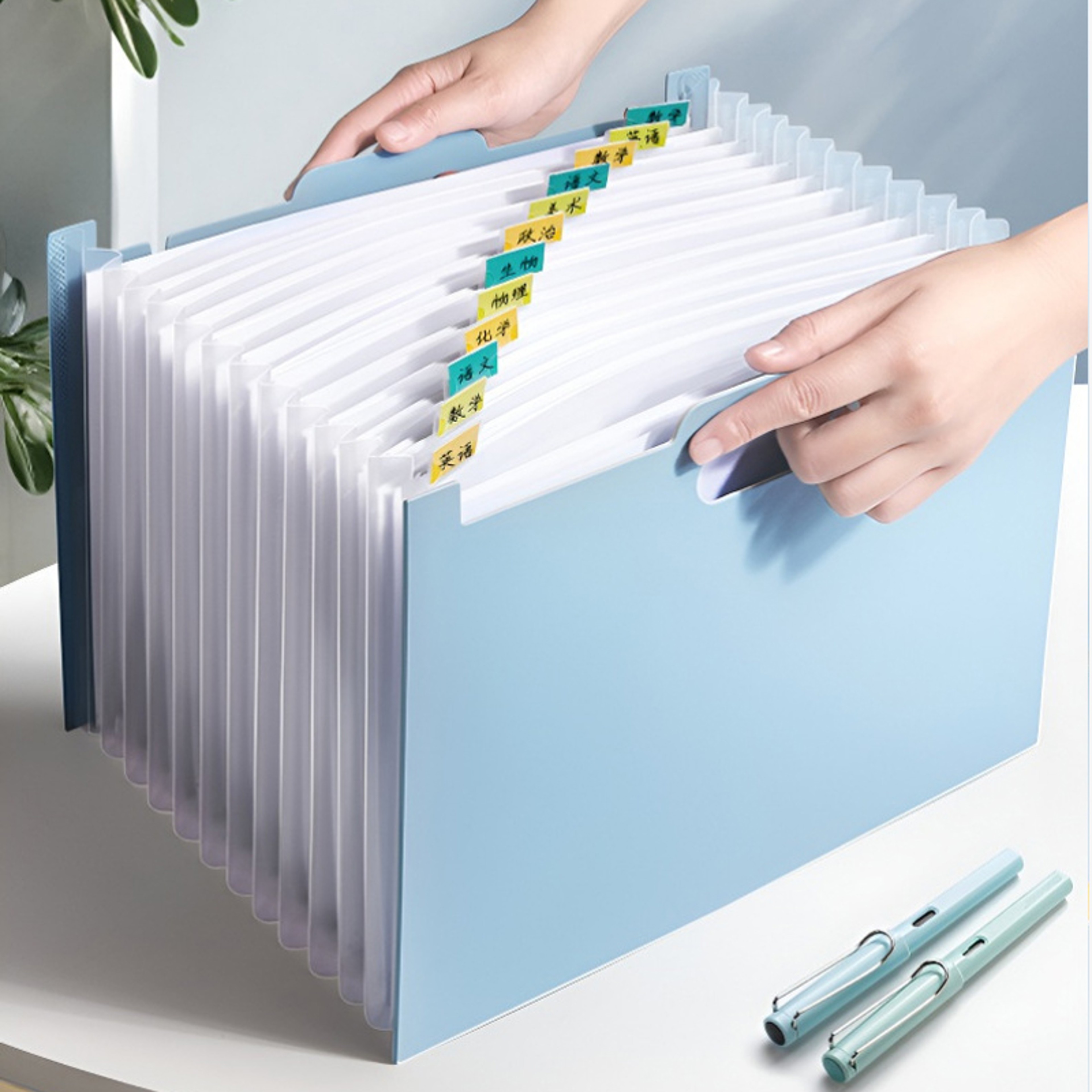 Pocket Expanding File Folder Portable Document Organizer – view 1