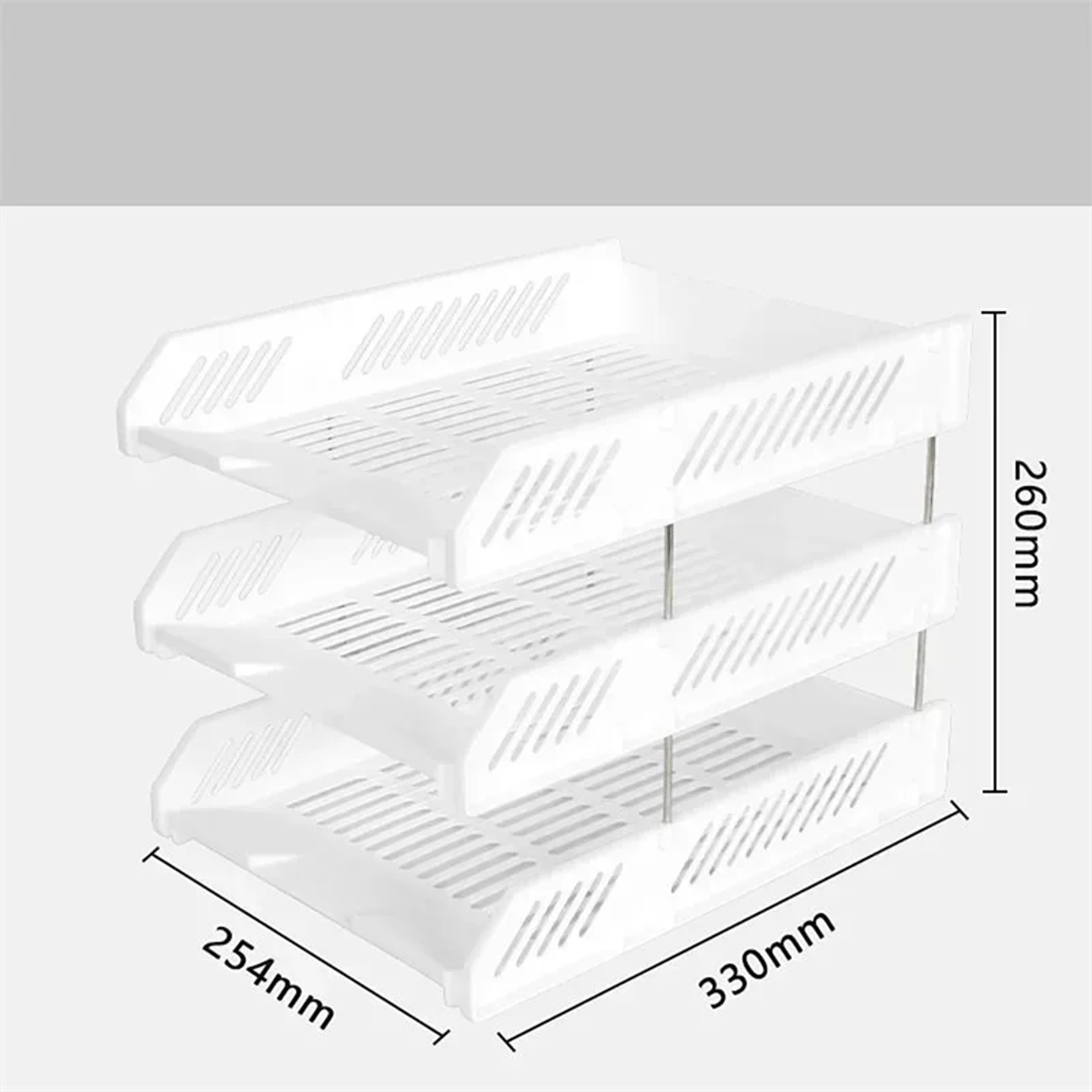 Tier Stackable Desk Organizer Paper Letter Tray and Document File Organizer – view 6