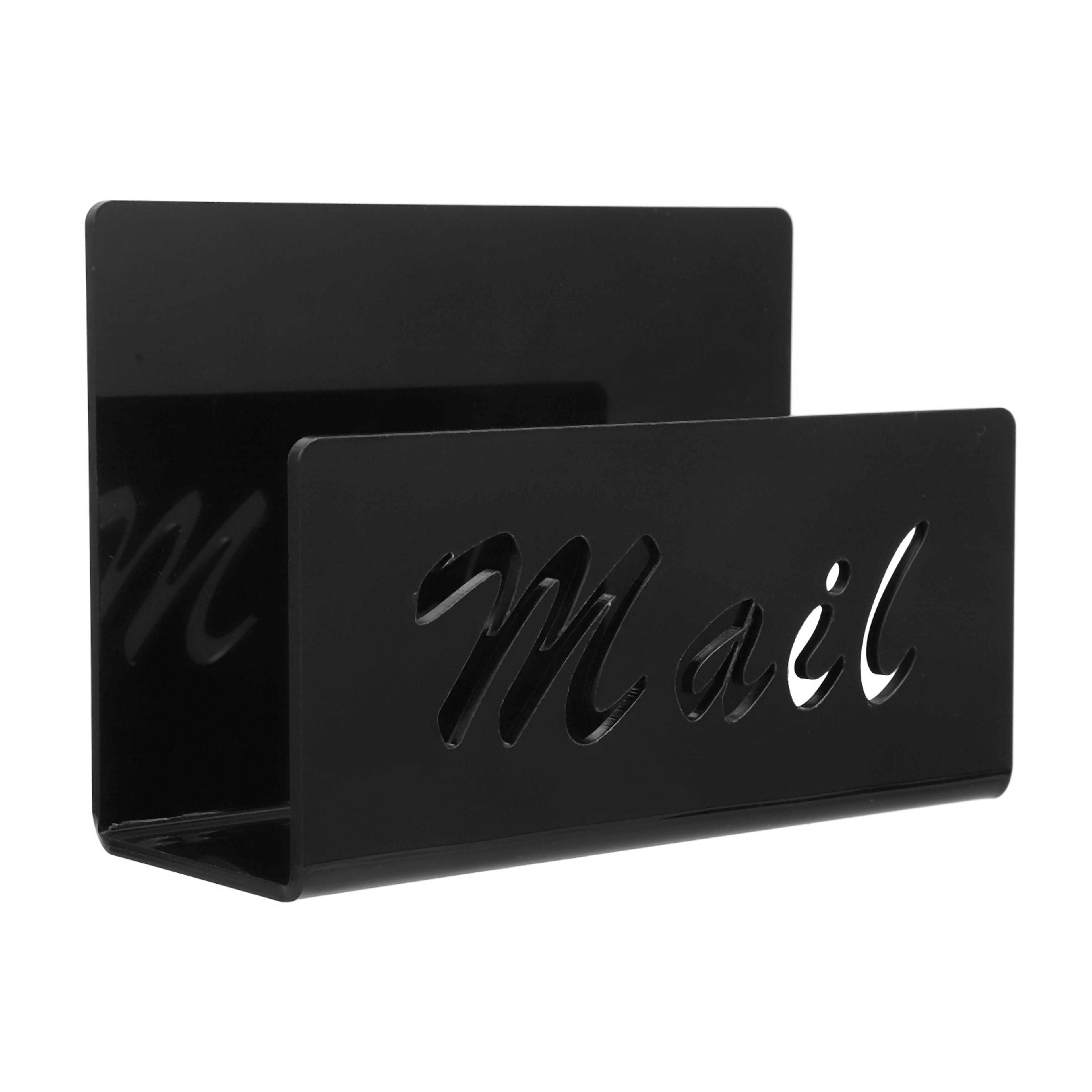 Clear Acrylic Mail Organizer & Desktop Letter Holder – view 6
