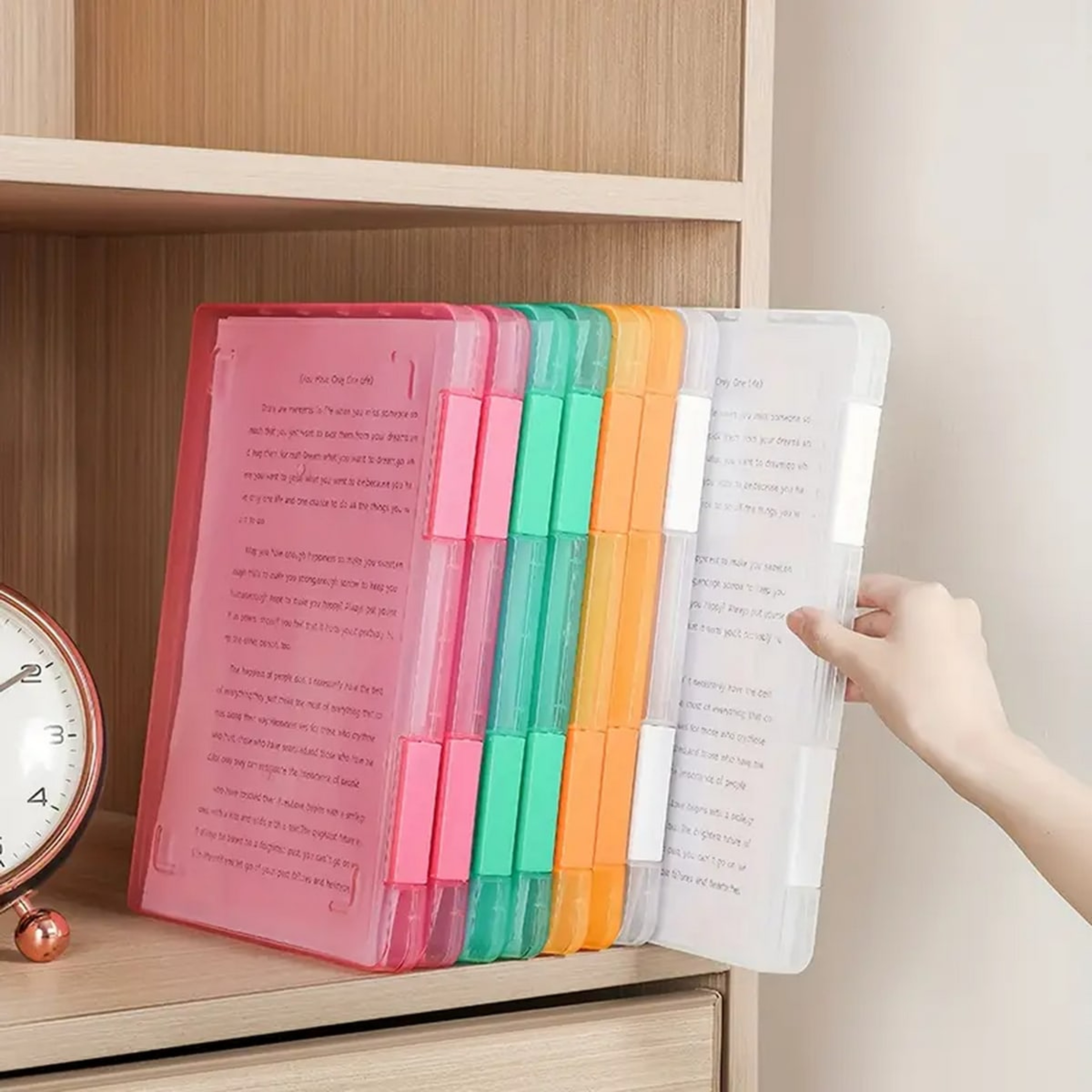 Portable File Organizer Waterproof Multi Layer Document Storage Box – view 1