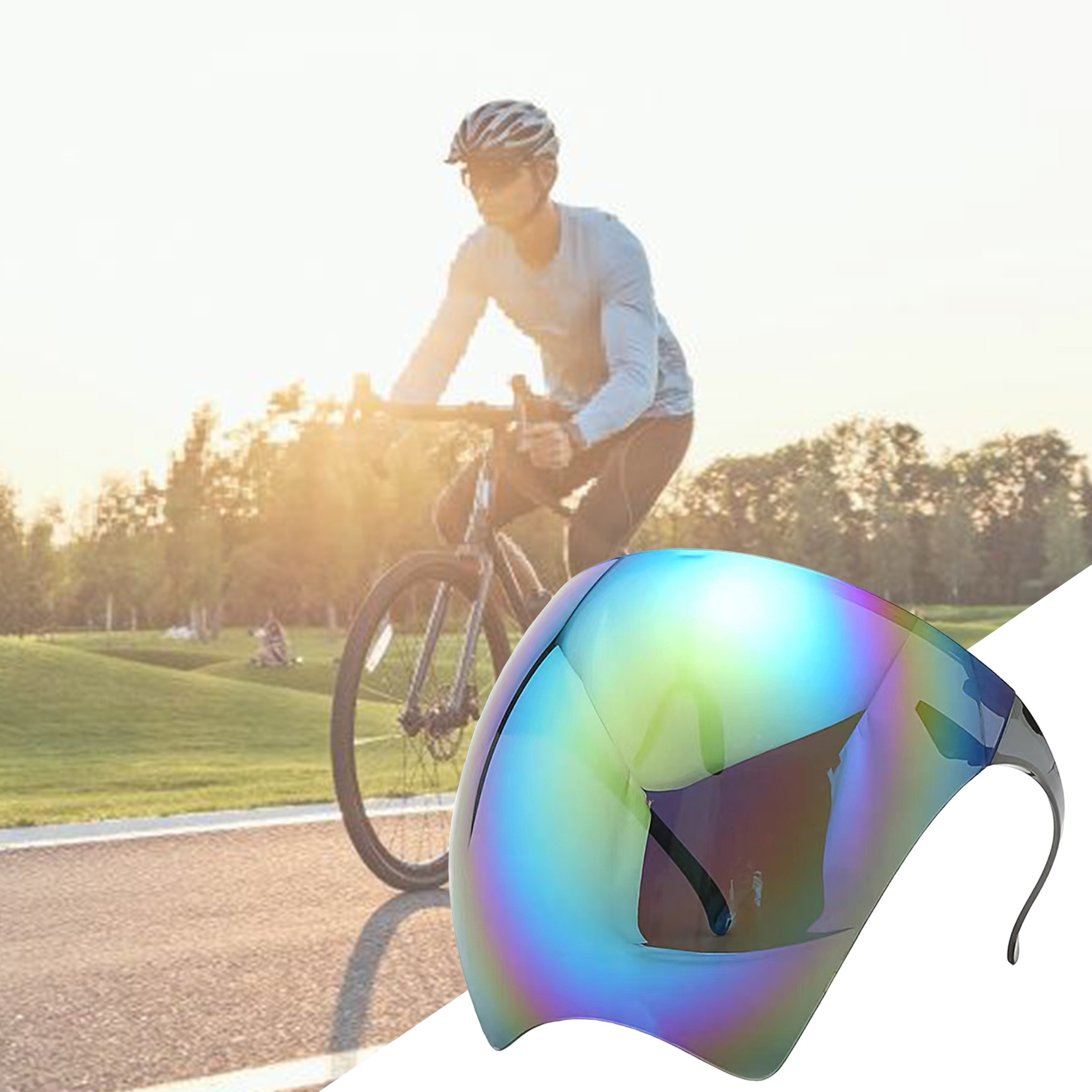Windproof Cycling Goggle Mask Full Face Motorcycle Goggles for Outdoor Riding – view 2