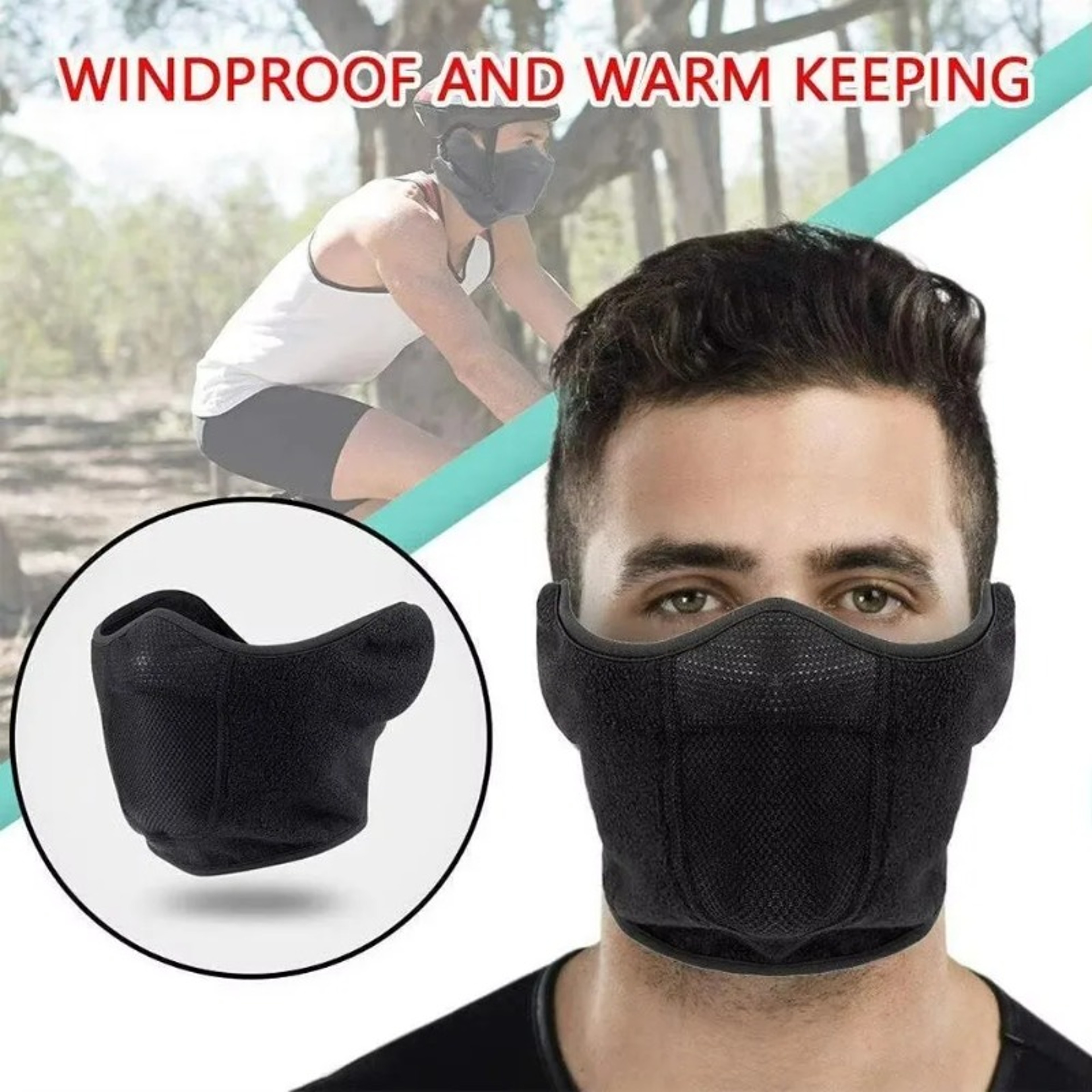 Winter Face Mask Windproof Cycling Mask With Ear Coverage 4