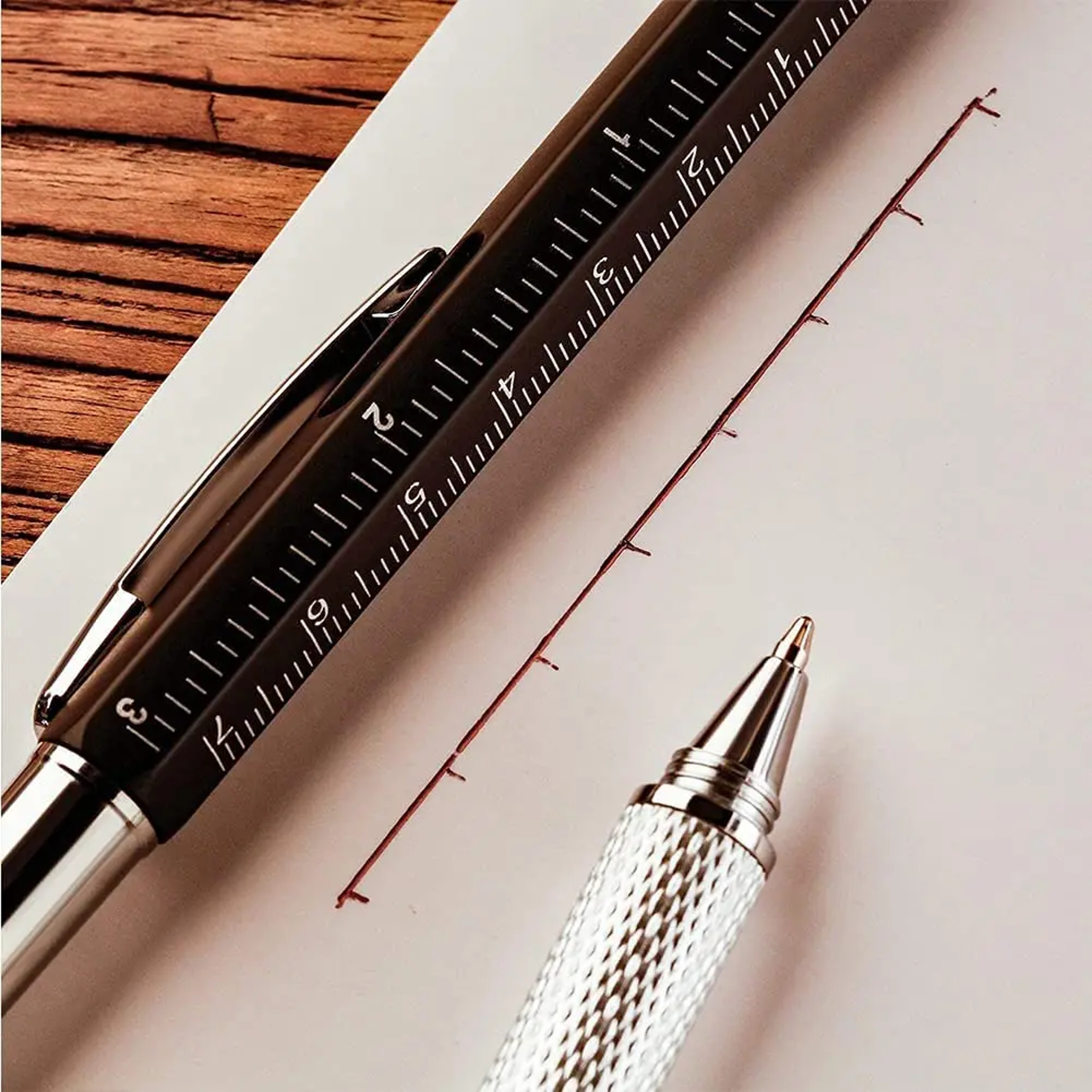 Multifunction Tool Pen With Touch Screen Stylus Screwdriver Ruler And Level 0