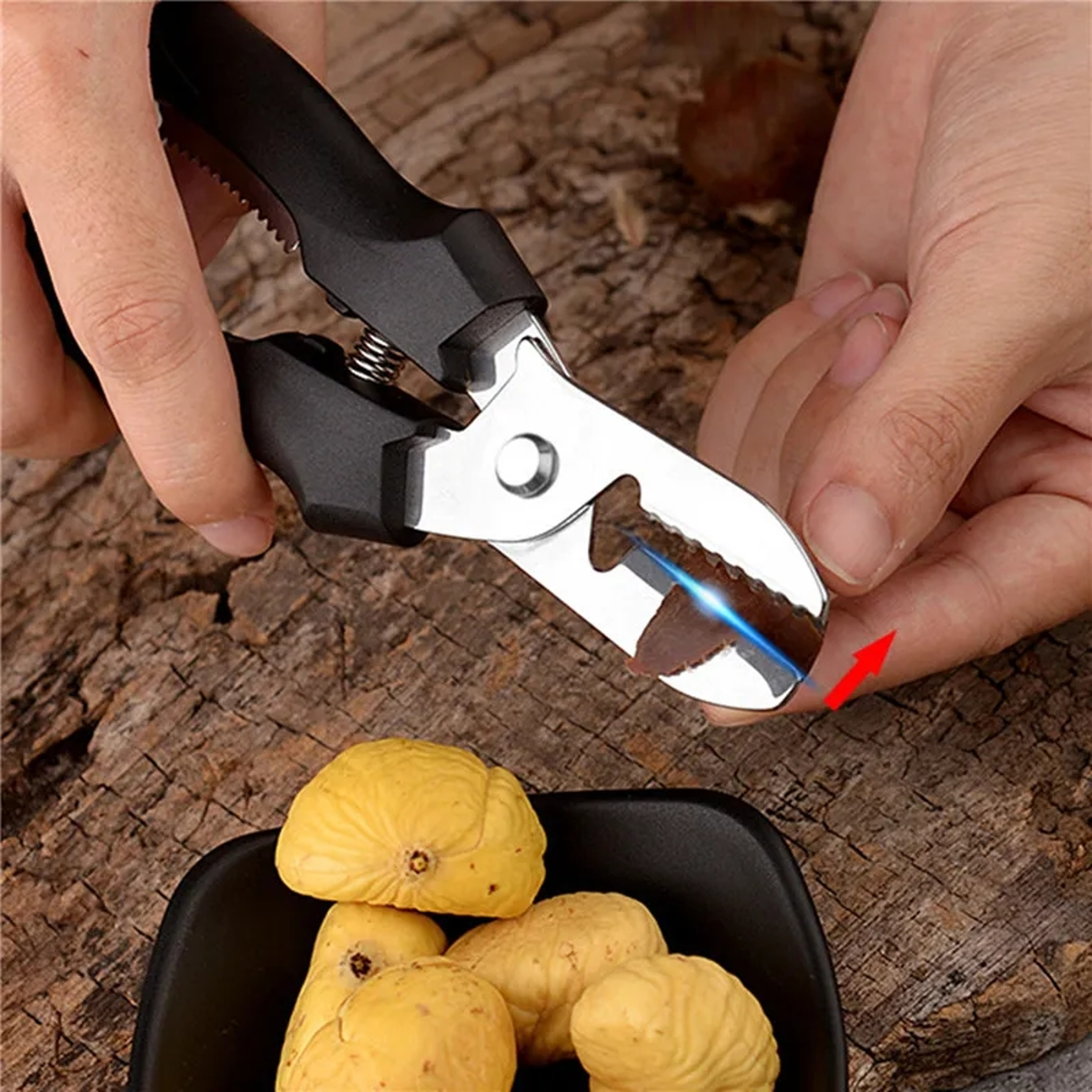 Multipurpose Chestnut Peeler Scissors Stainless Steel Cross Cutting Nut Opener – view 3