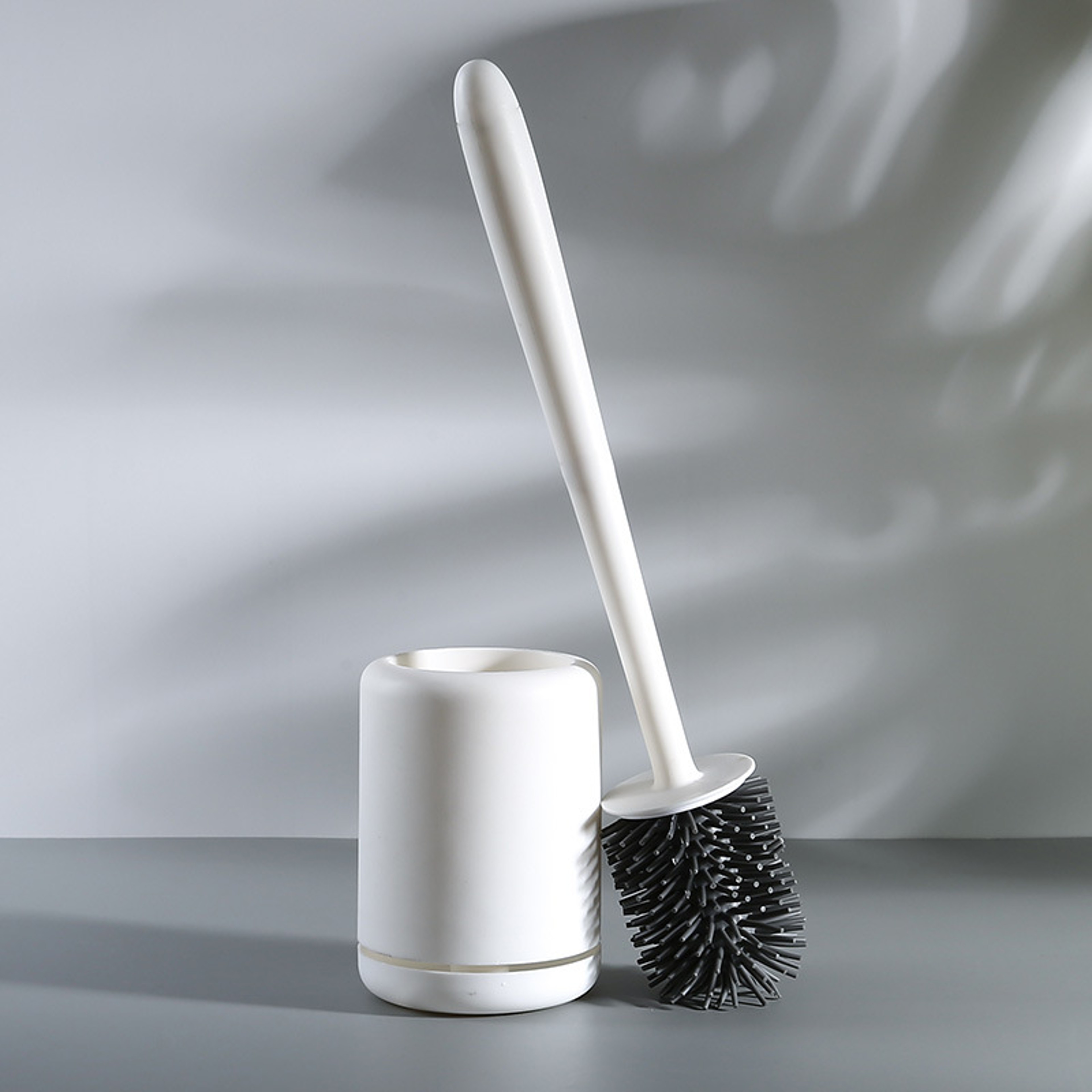 Silicone Toilet Brush with Quick Dry Wall Mount Holder – view 7