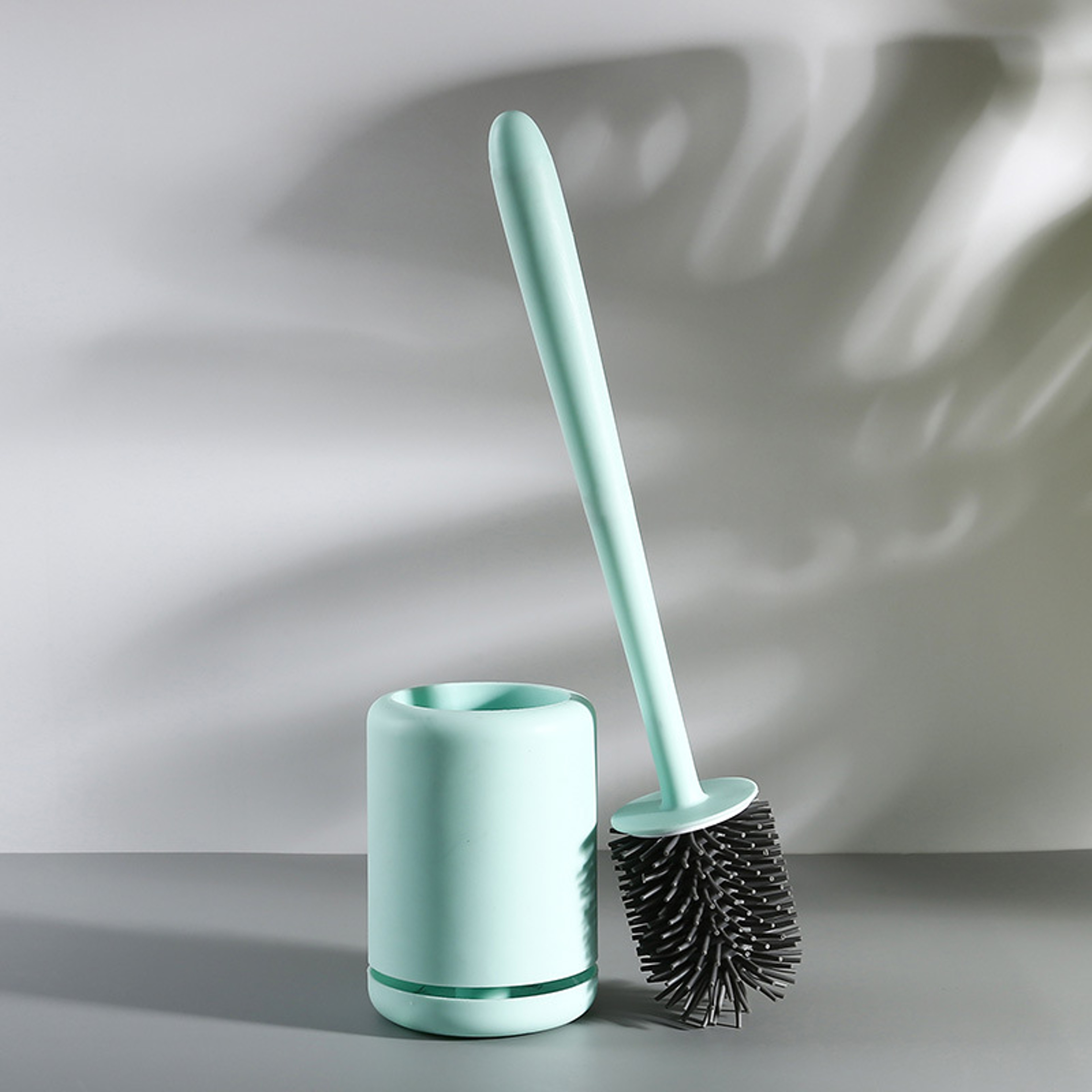 Silicone Toilet Brush with Quick Dry Wall Mount Holder – view 8