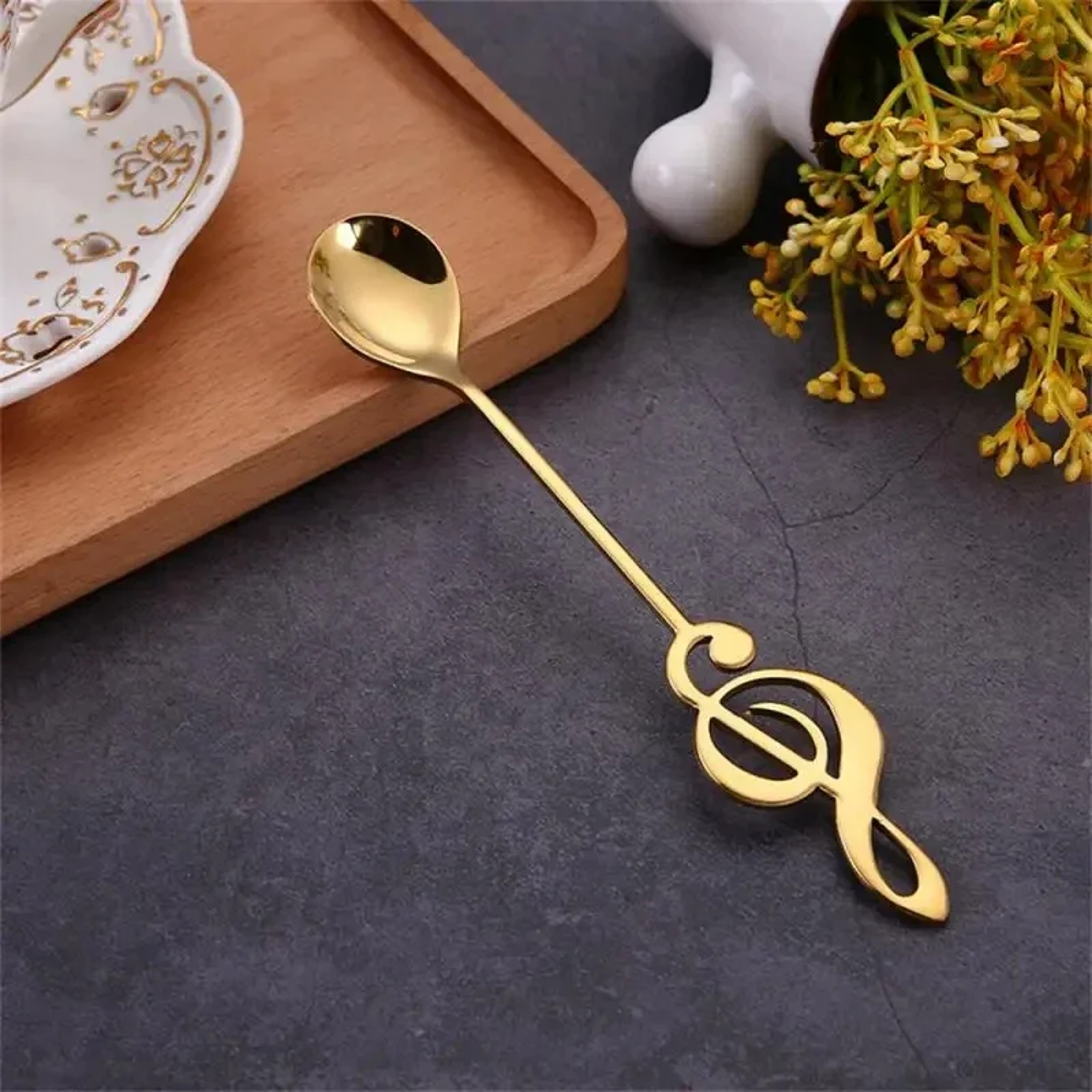 Musical Note Coffee Spoon Stainless Steel Dessert and Tea Stirring Spoon – view 13