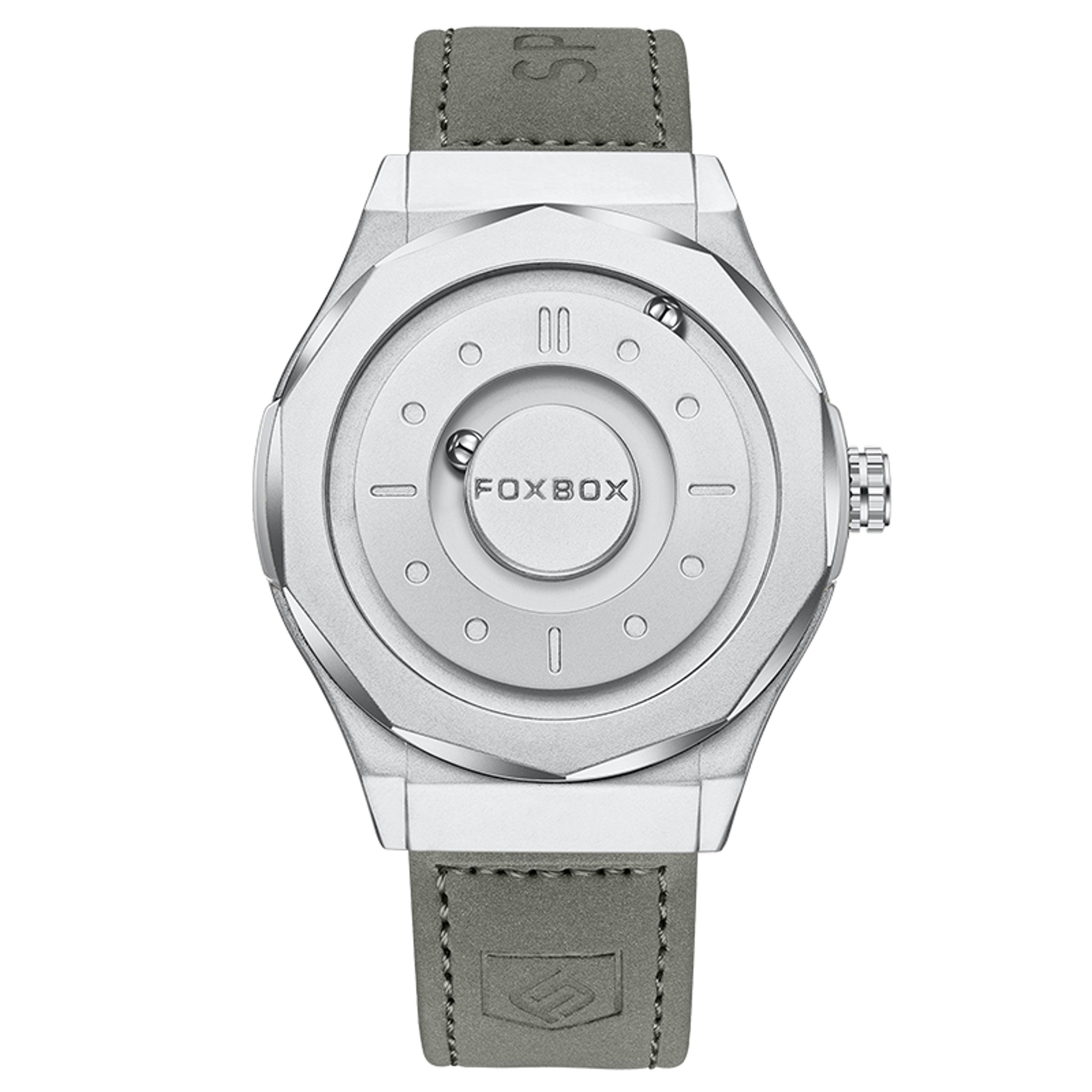 Magnetic Scrolling Pointer Waterproof Quartz Watch For Men 10