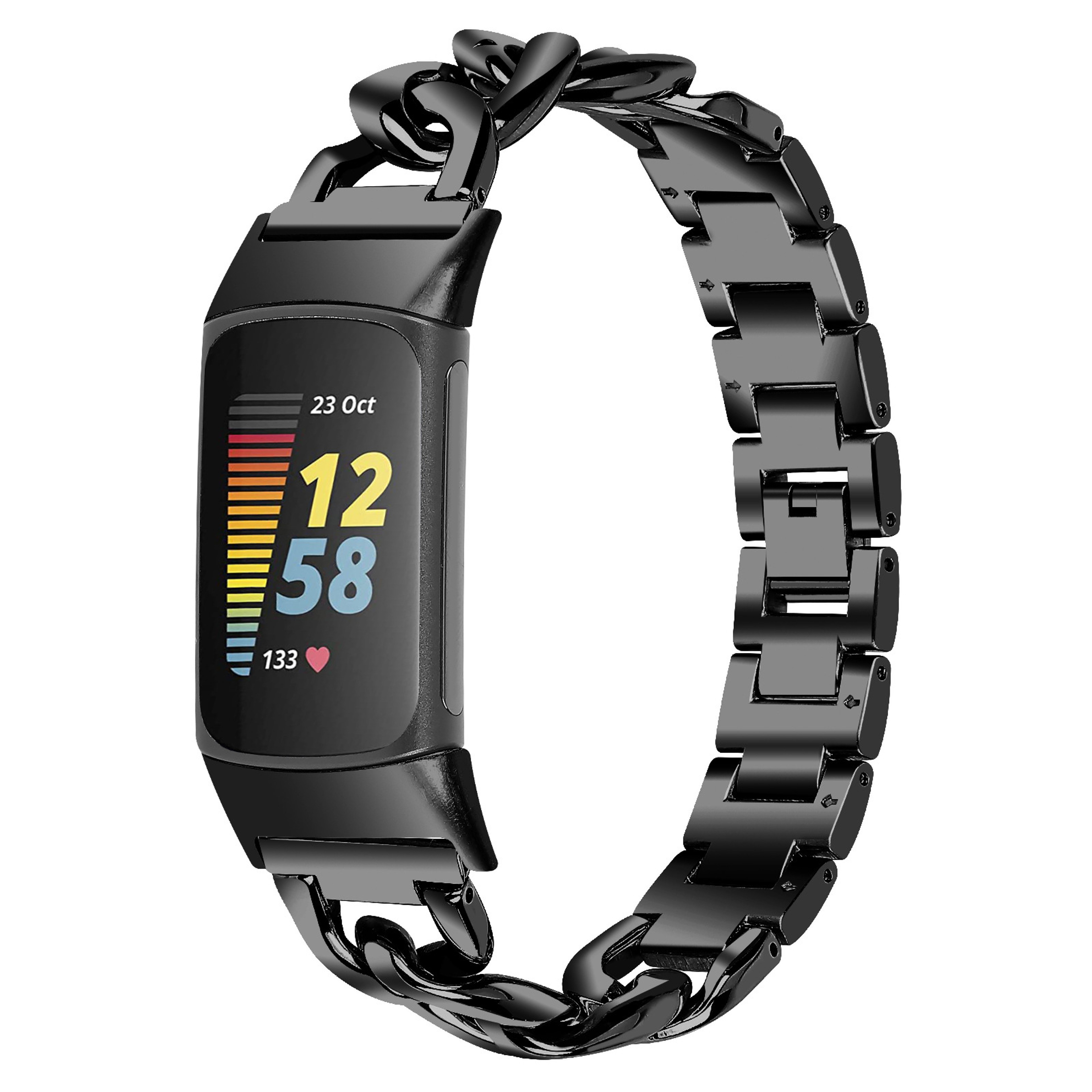 Fitbit Charge  and Charge Metal Strap Adjustable Stainless Steel Replacement Band – view 7