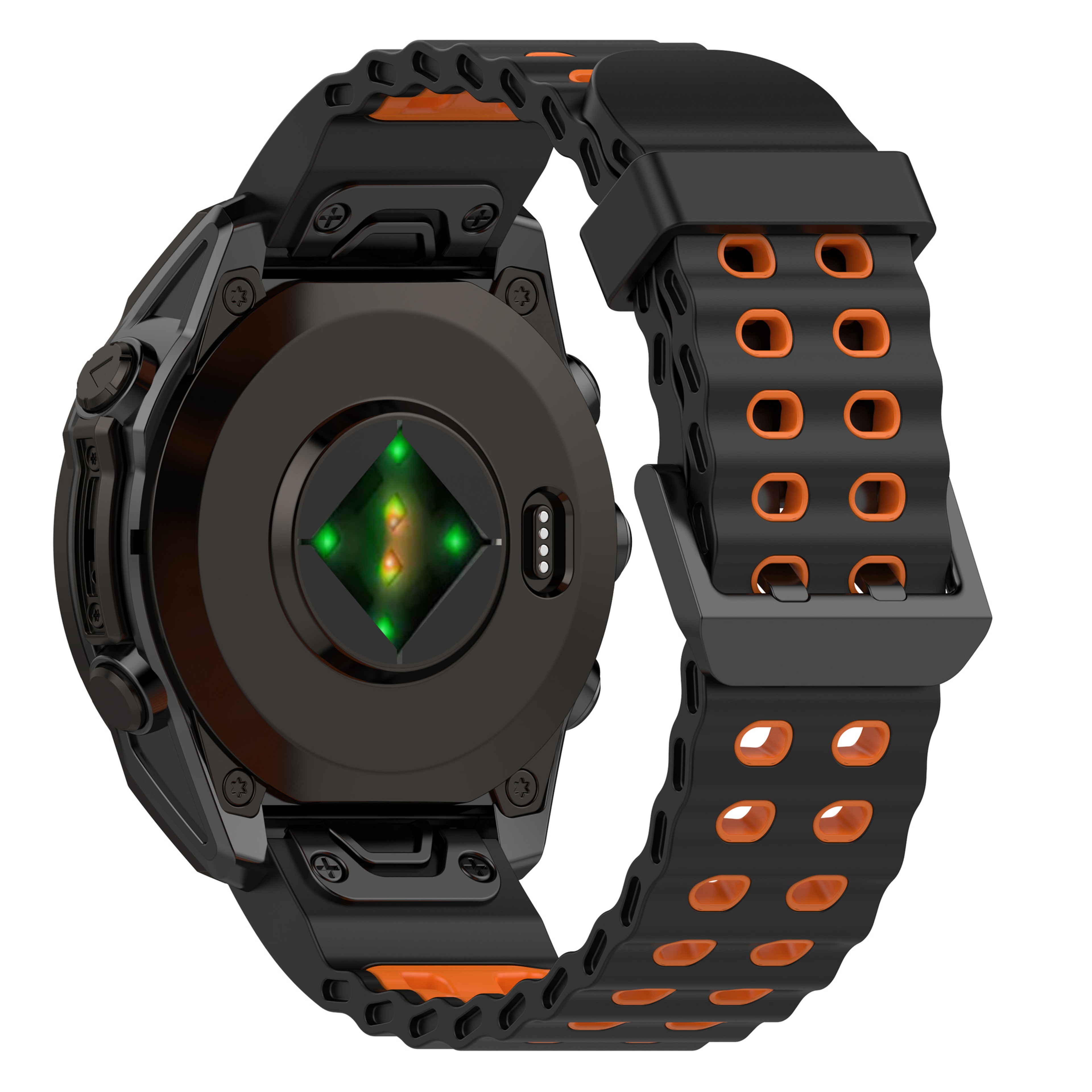 Garmin Fenix 8 Silicone Strap Quick Release Breathable Dual Color Watch Band 12