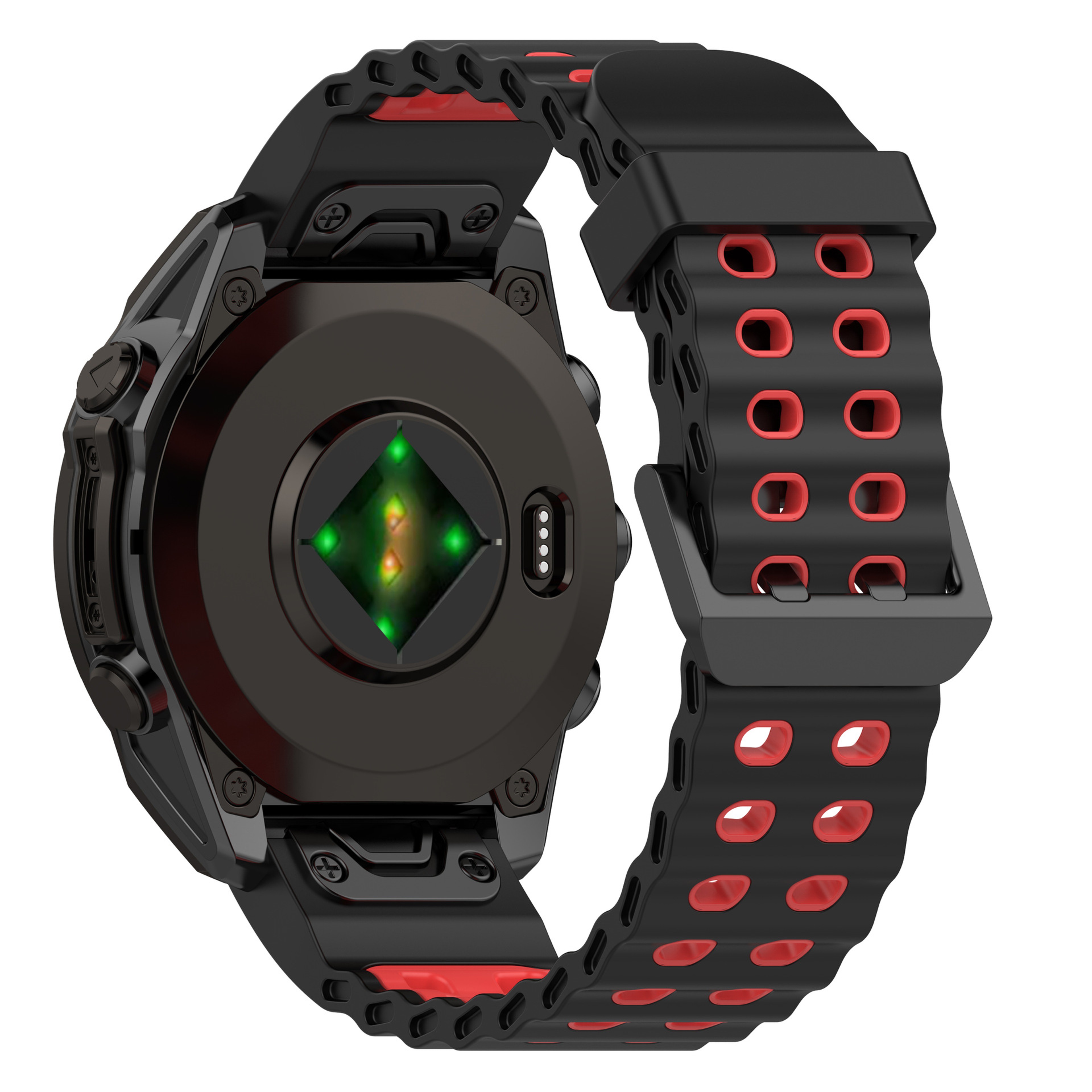 Garmin Fenix 8 Silicone Strap Quick Release Breathable Dual Color Watch Band 13