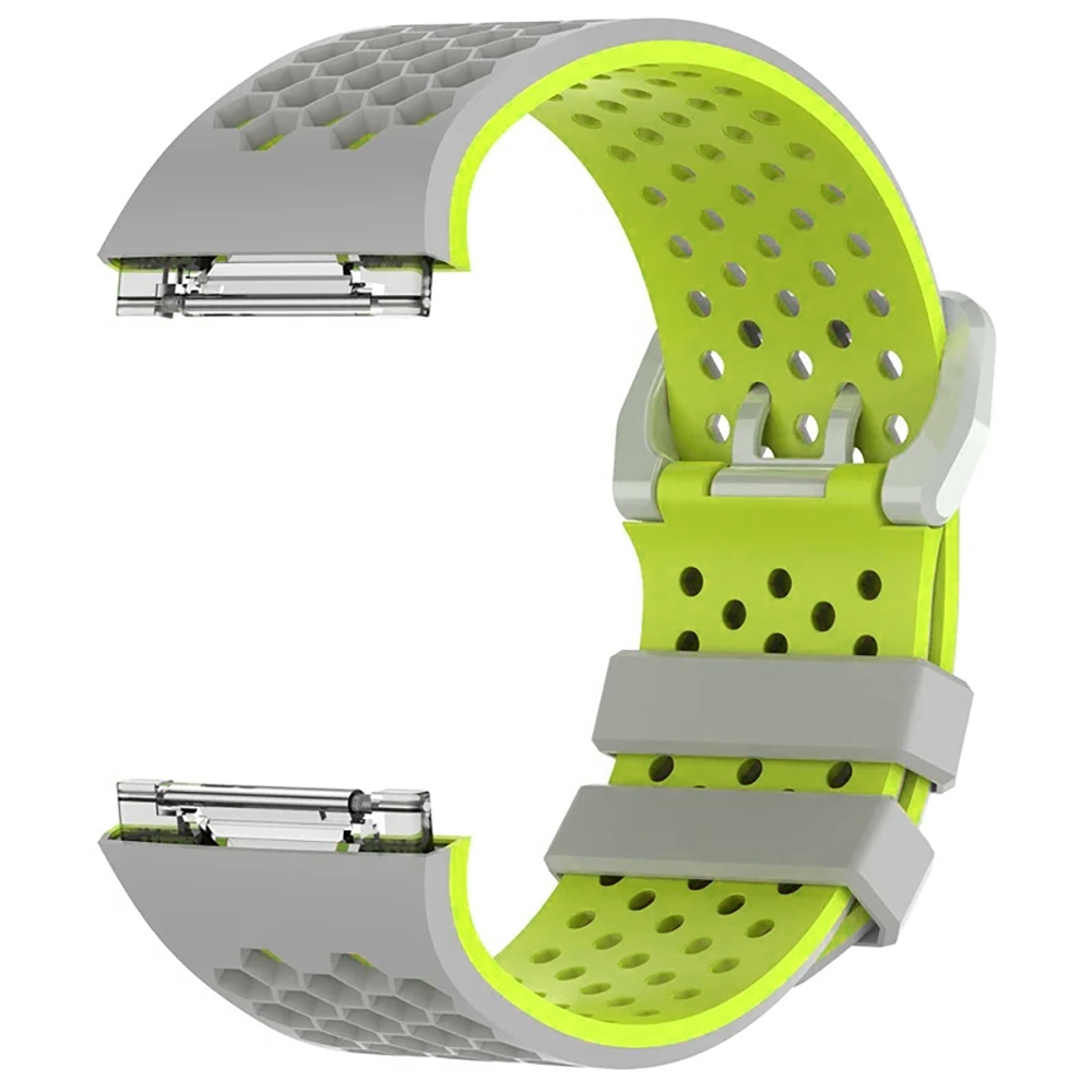 Fitbit Ionic Silicone Watch Band Breathable Two Tone Sport Replacement Strap – view 2