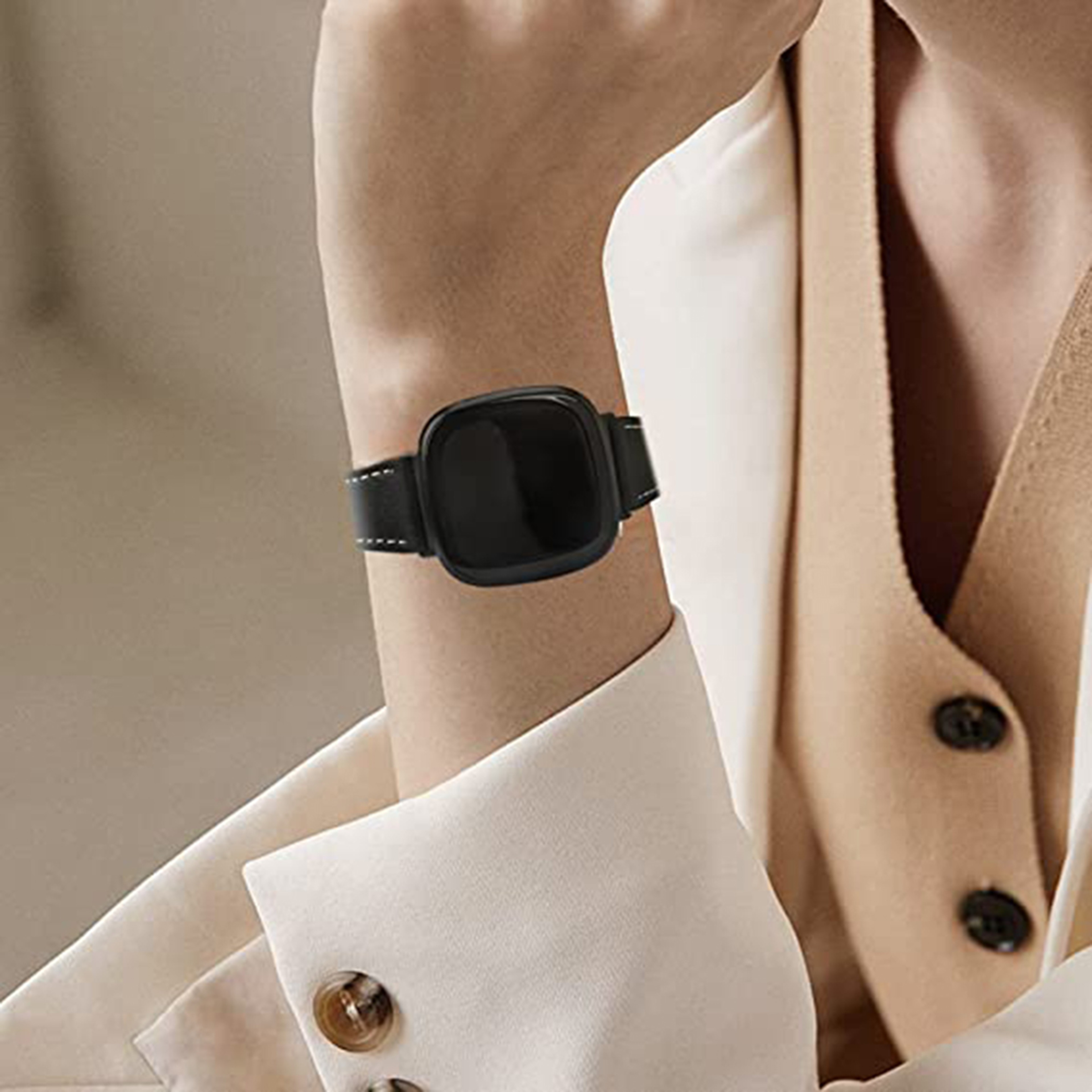 Premium Genuine Leather Fitbit Versa Band Replacement Strap For Versa 3