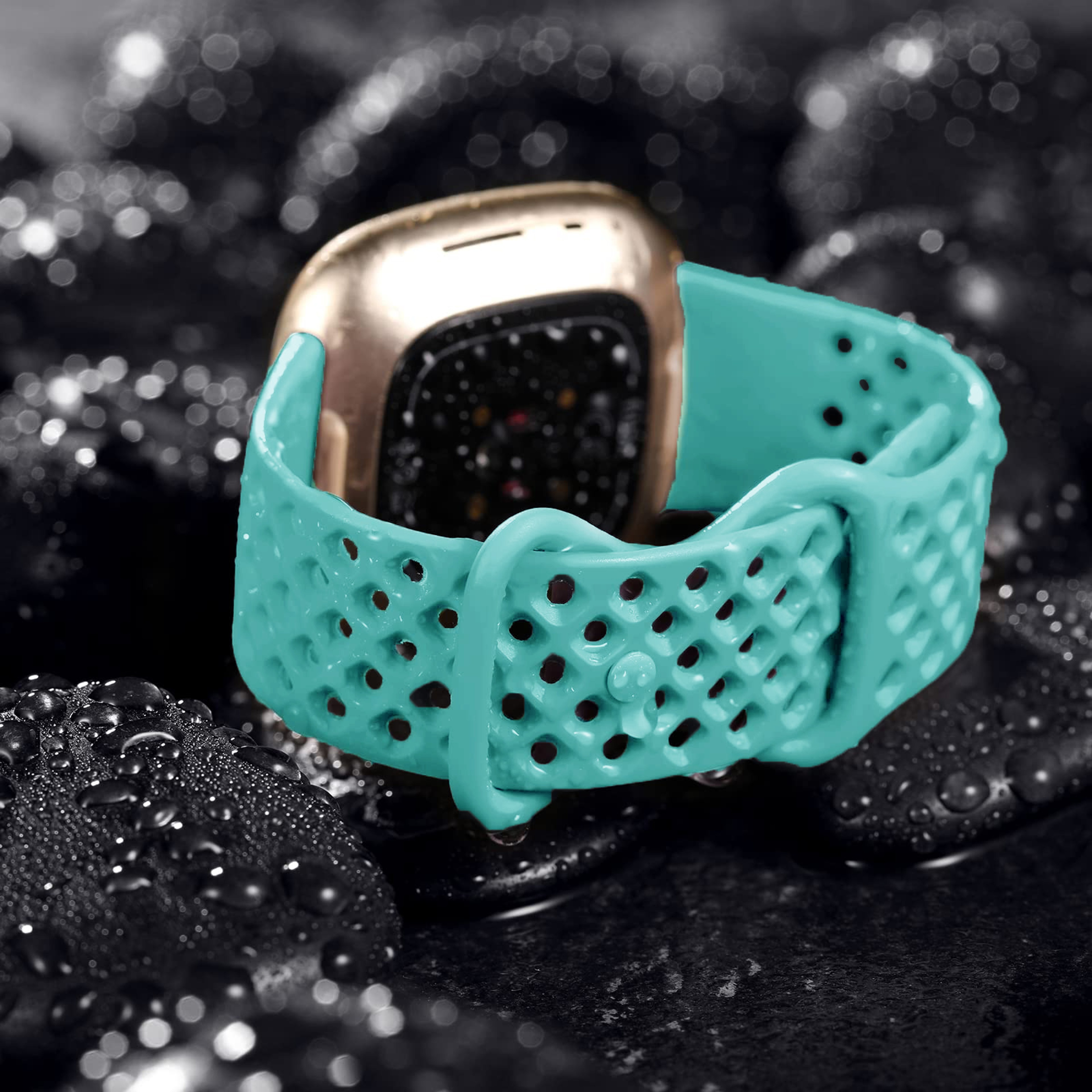 Breathable Silicone Sport Band For Fitbit Versa And Fitbit Sense 10