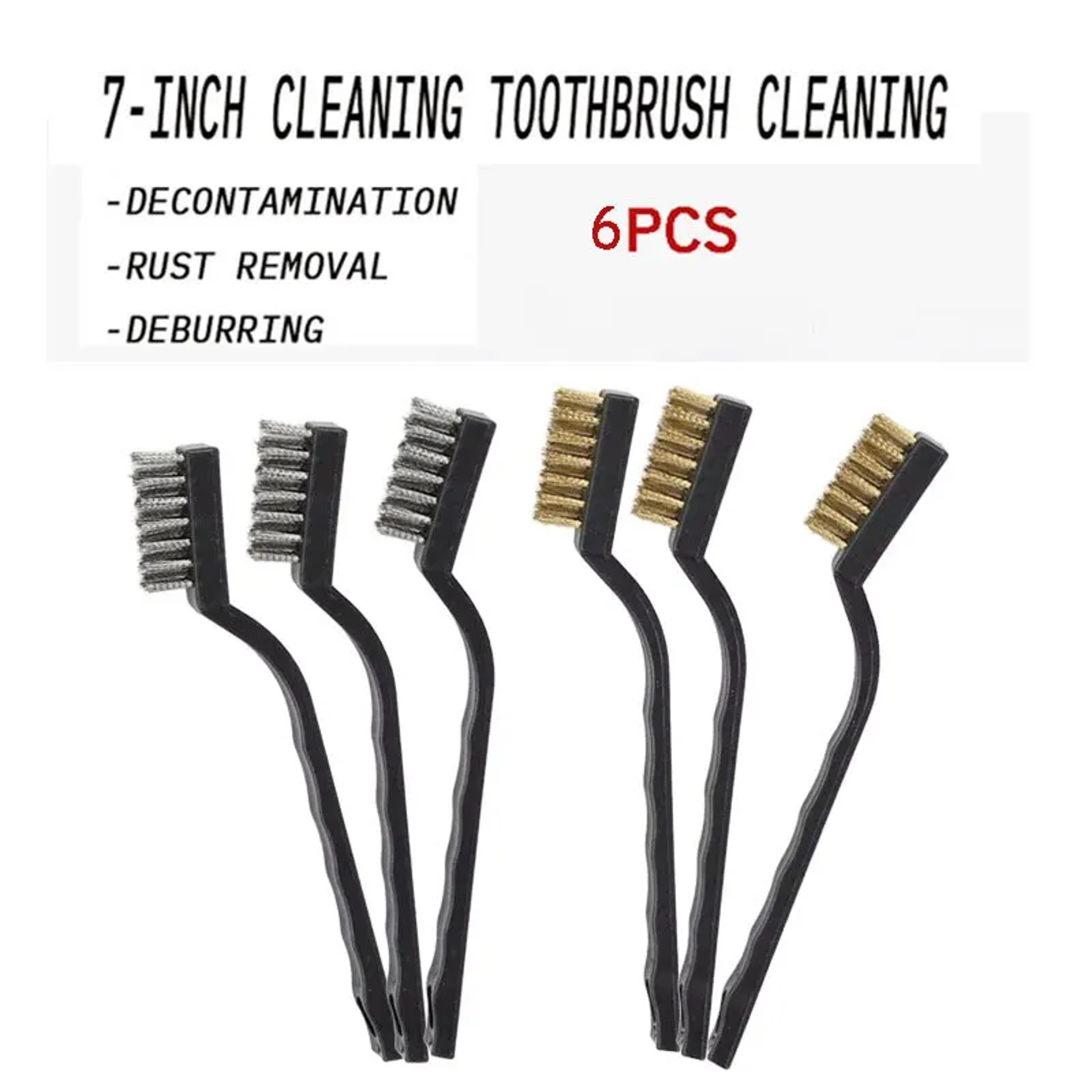 Piece Mini Wire Brush Set For Rust Removal And Industrial Cleaning 1