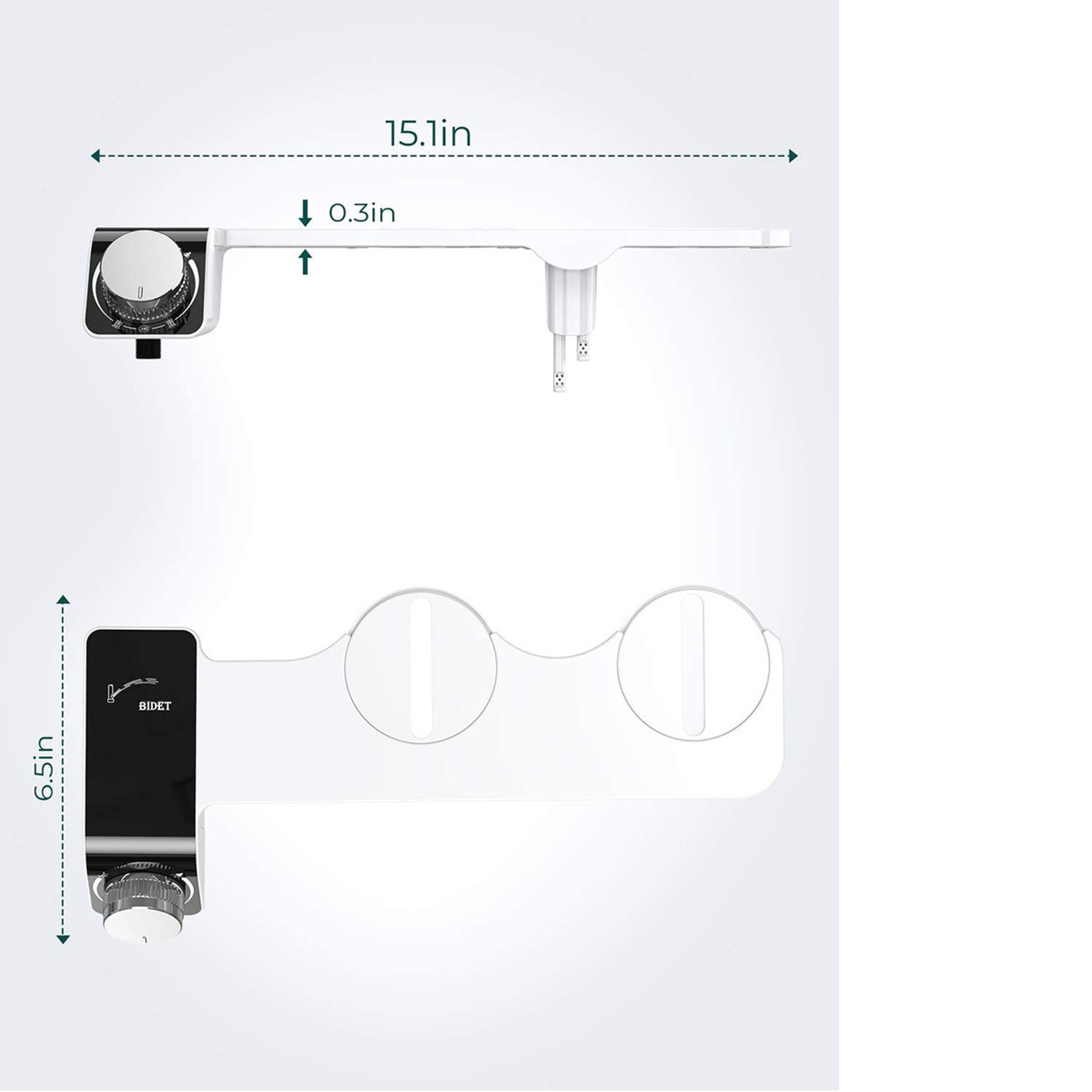 Warm And Cold Water Non Electric Bidet Sprayer Toilet Attachment 4