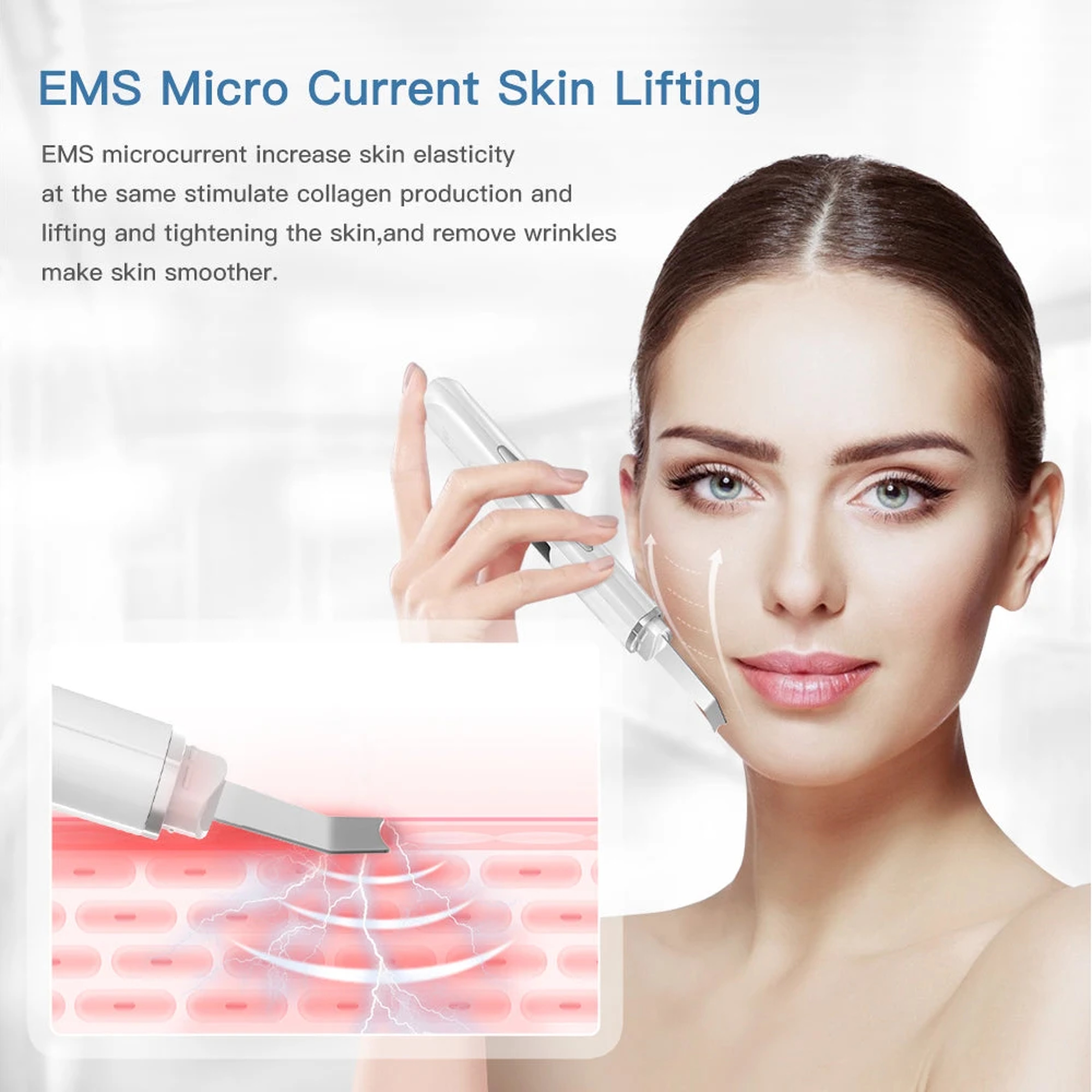 Ultrasonic Skin Scrubber Deep Pore Cleanser Blackhead Remover 5