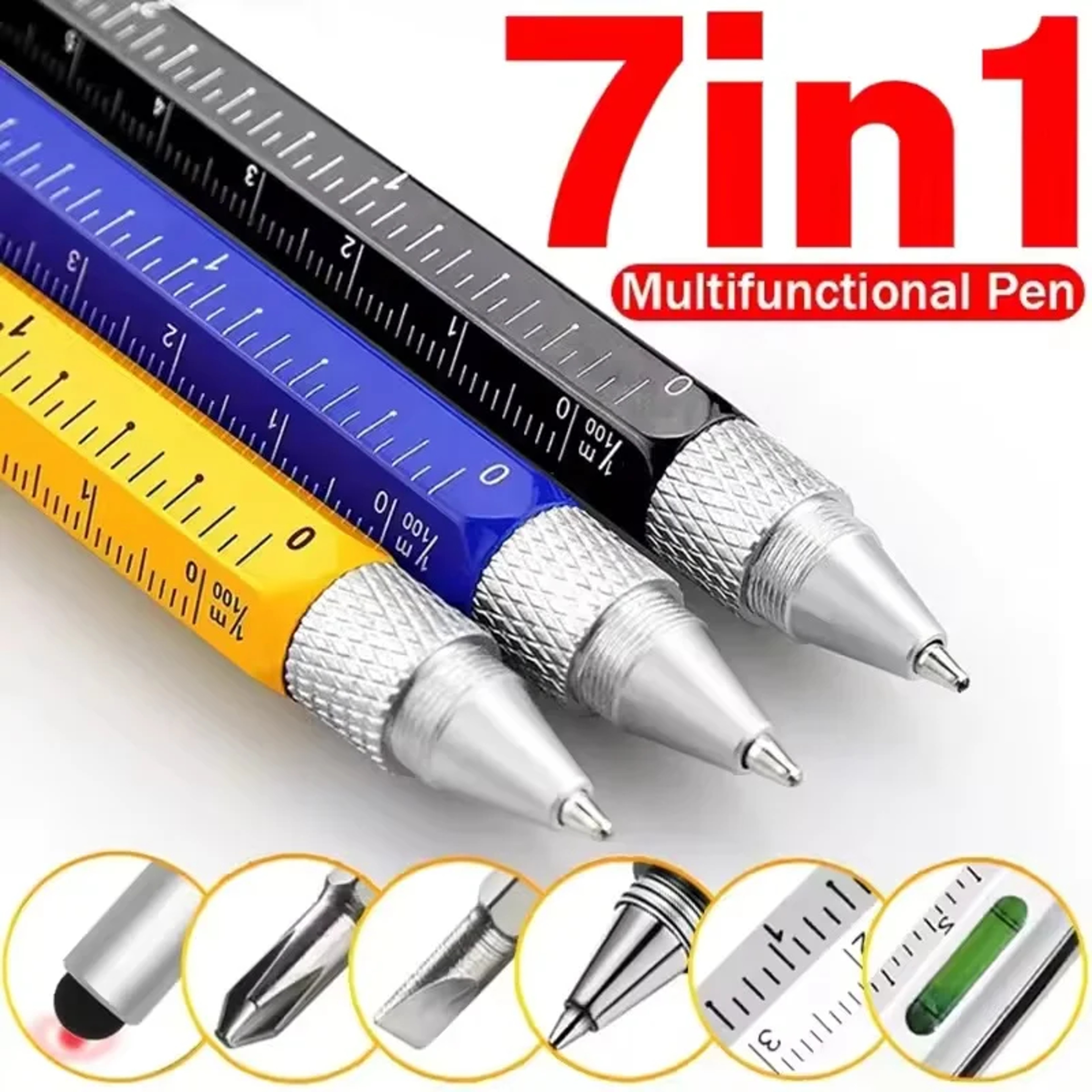 Multifunctional Stylus Pen With Screwdriver Ruler And Level Gauge 2