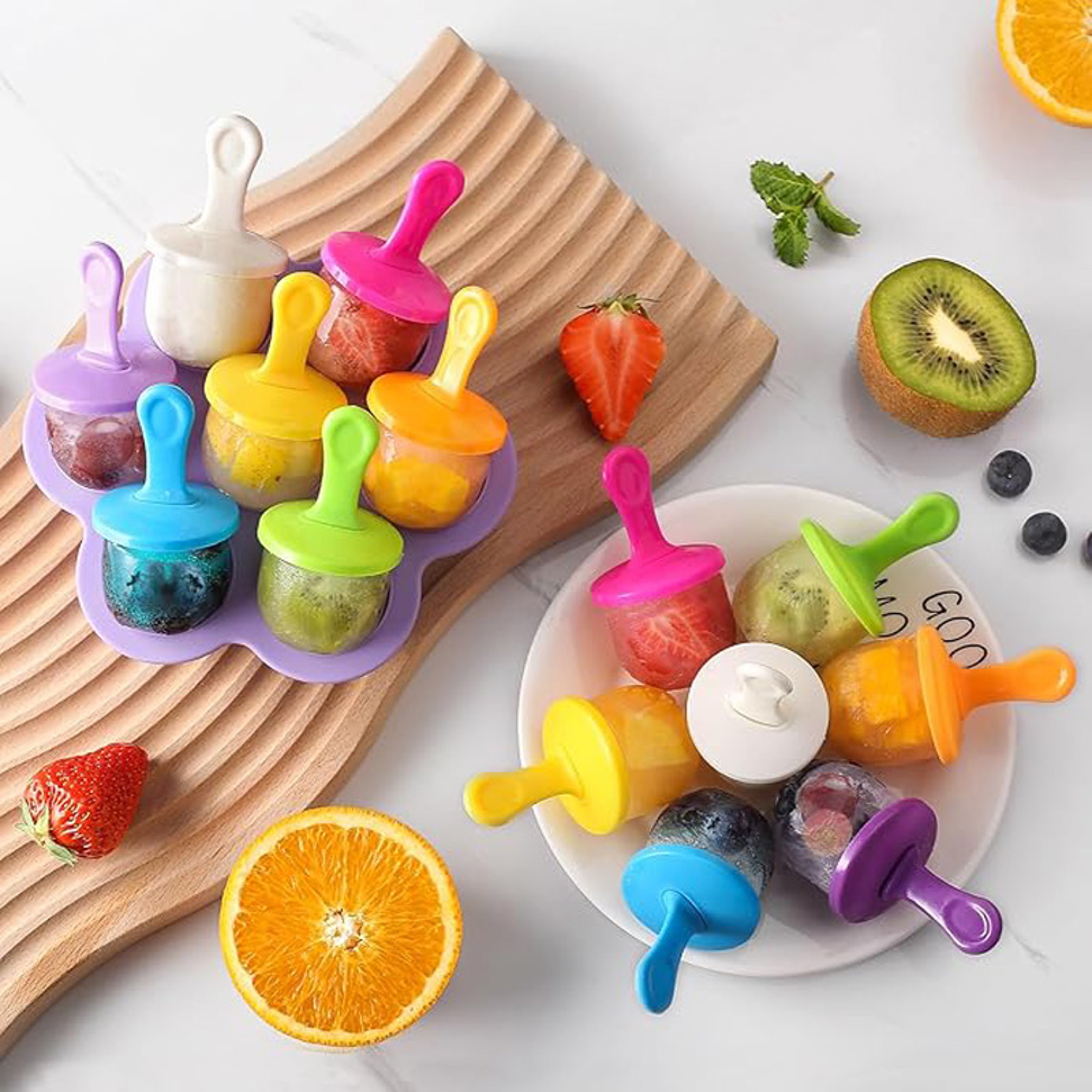 Hole Silicone Popsicle Mold Reusable Ice Pop Maker for Homemade Frozen Treats – view 4