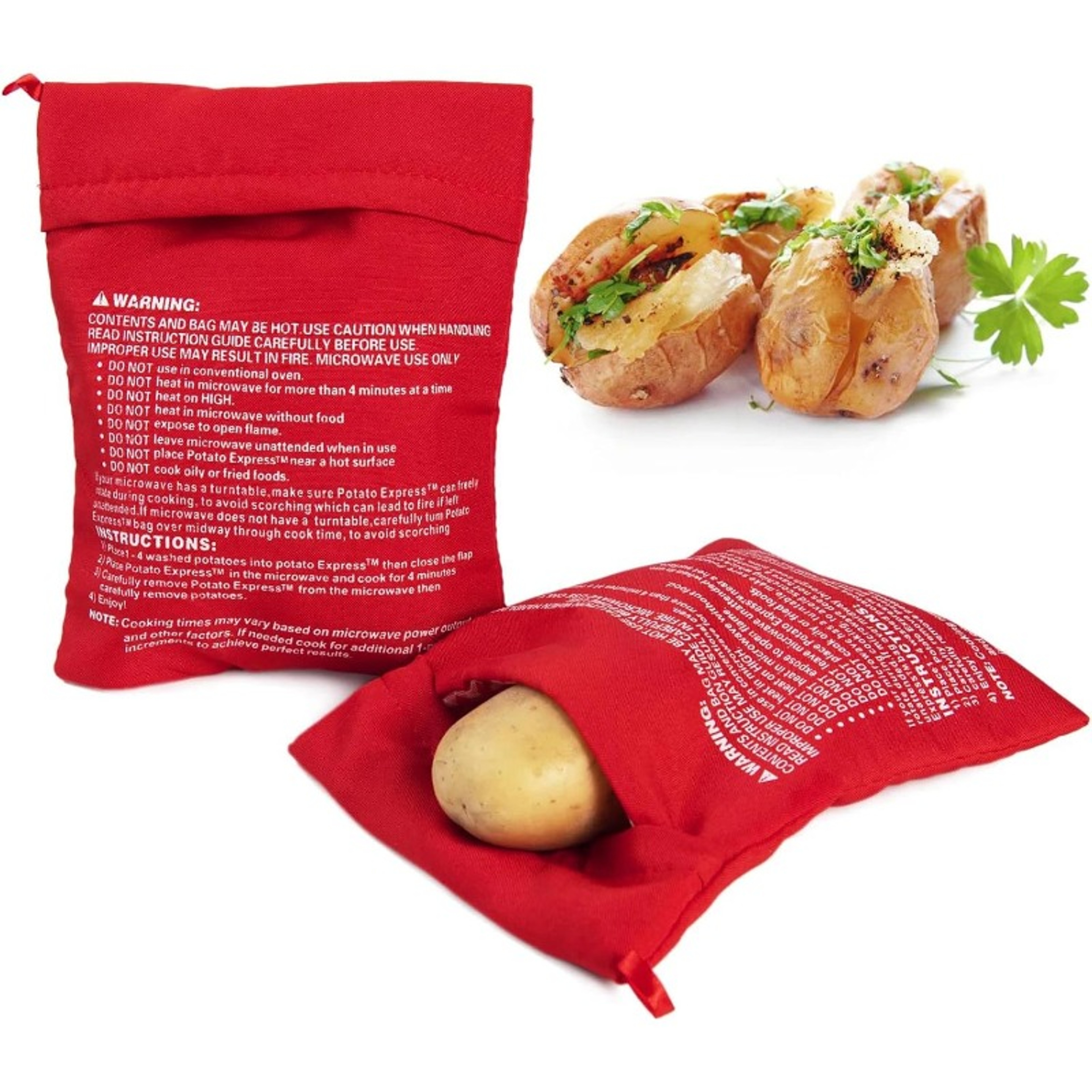 Reusable Microwave Potato Bag Quick Sweet Potato And Corn Cooker 0
