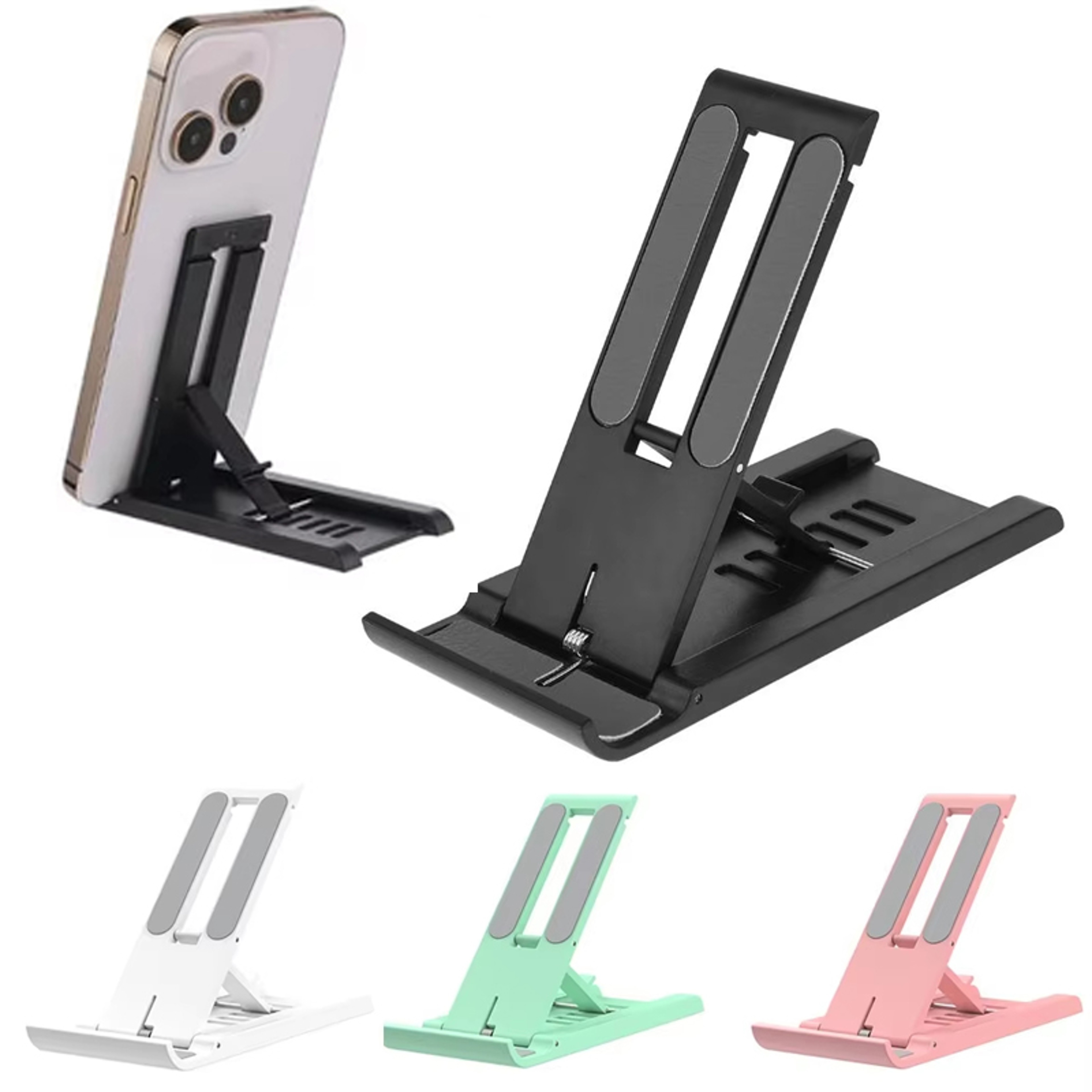 Foldable Desktop Phone Stand Portable Adjustable Phone And Tablet Holder 0