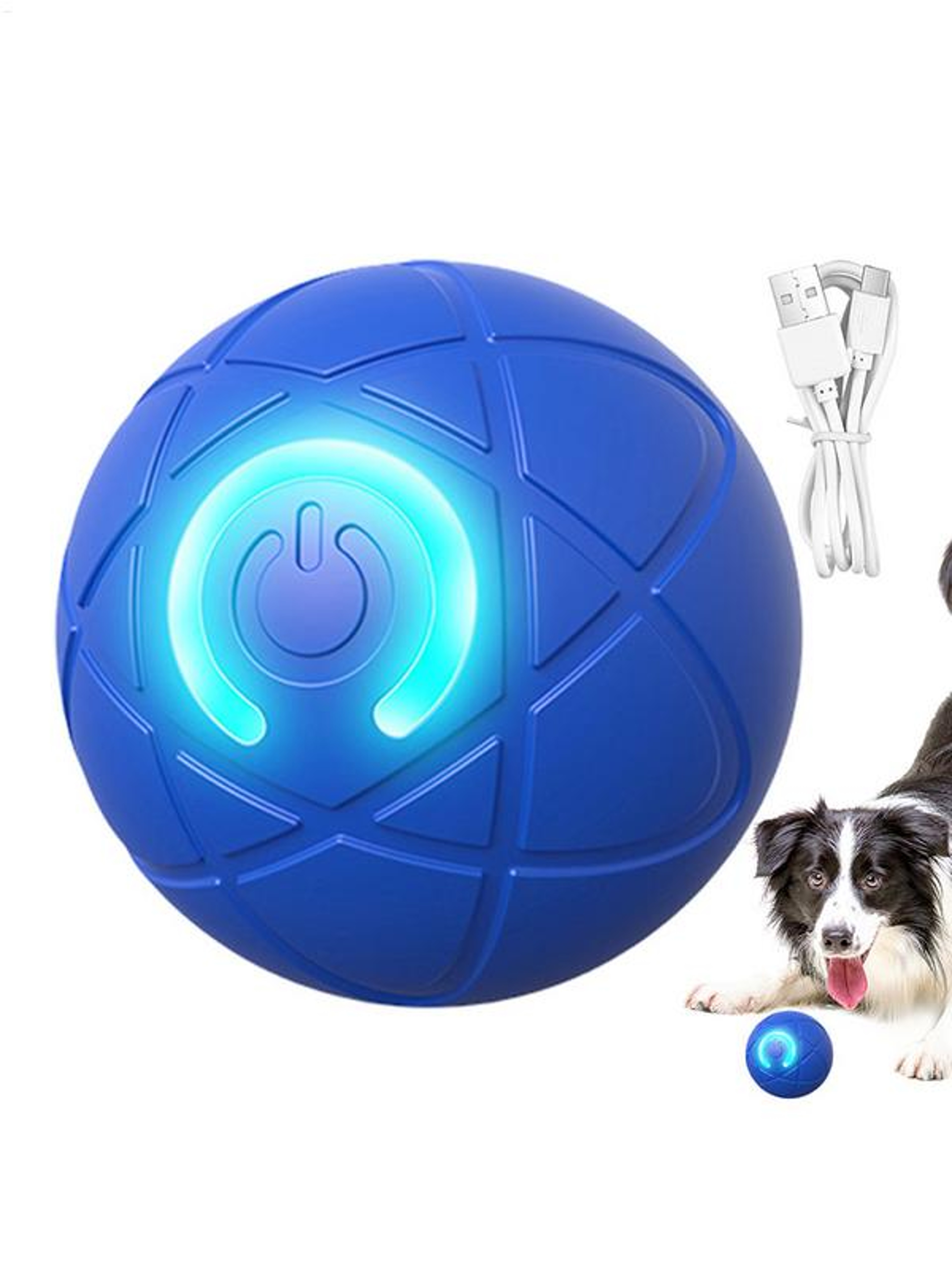 Automatic Rolling Dog Ball USB Rechargeable Interactive Puppy Toy – view 6