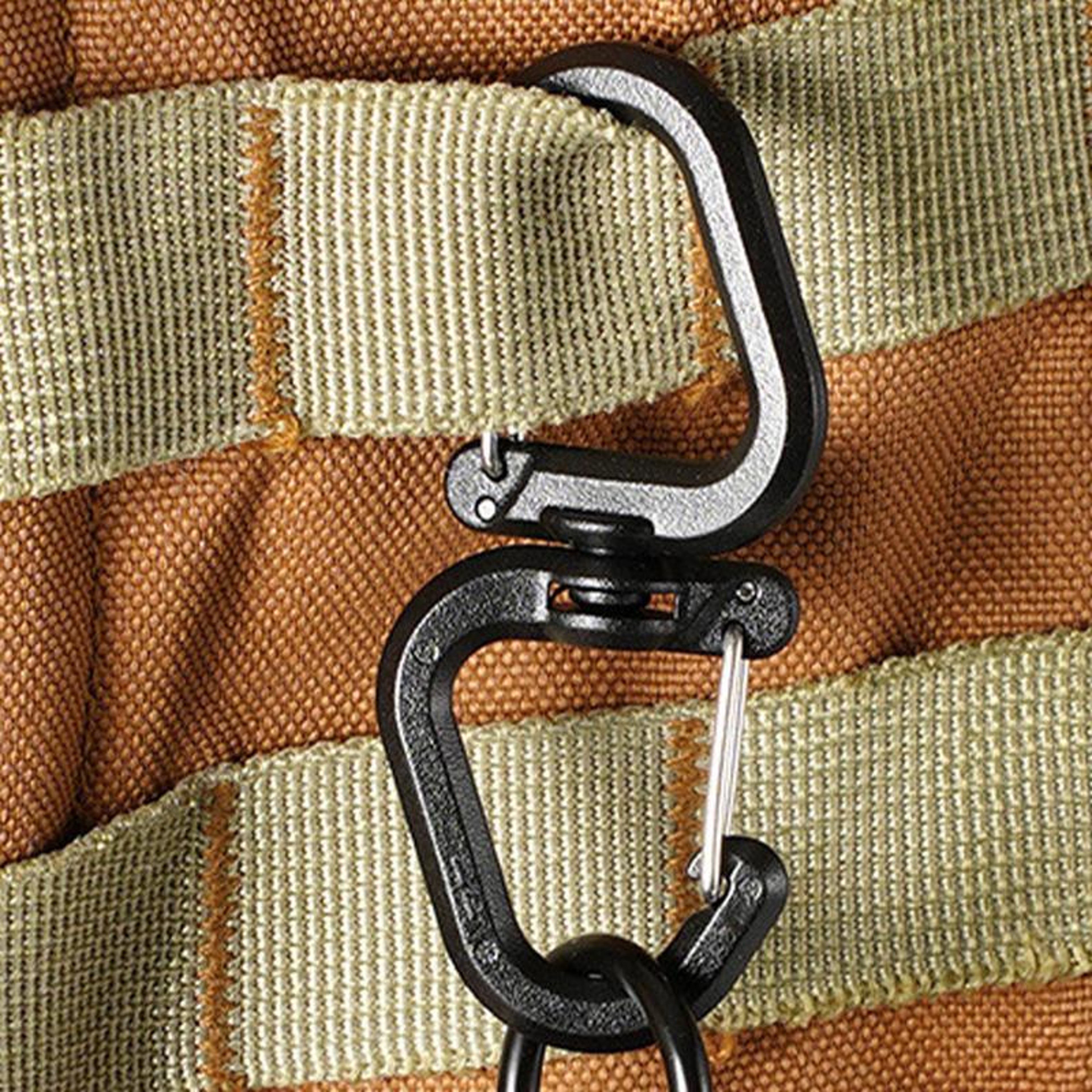 Degree Swivel Backpack Carabiner Double Hook Camping Accessory – view 4