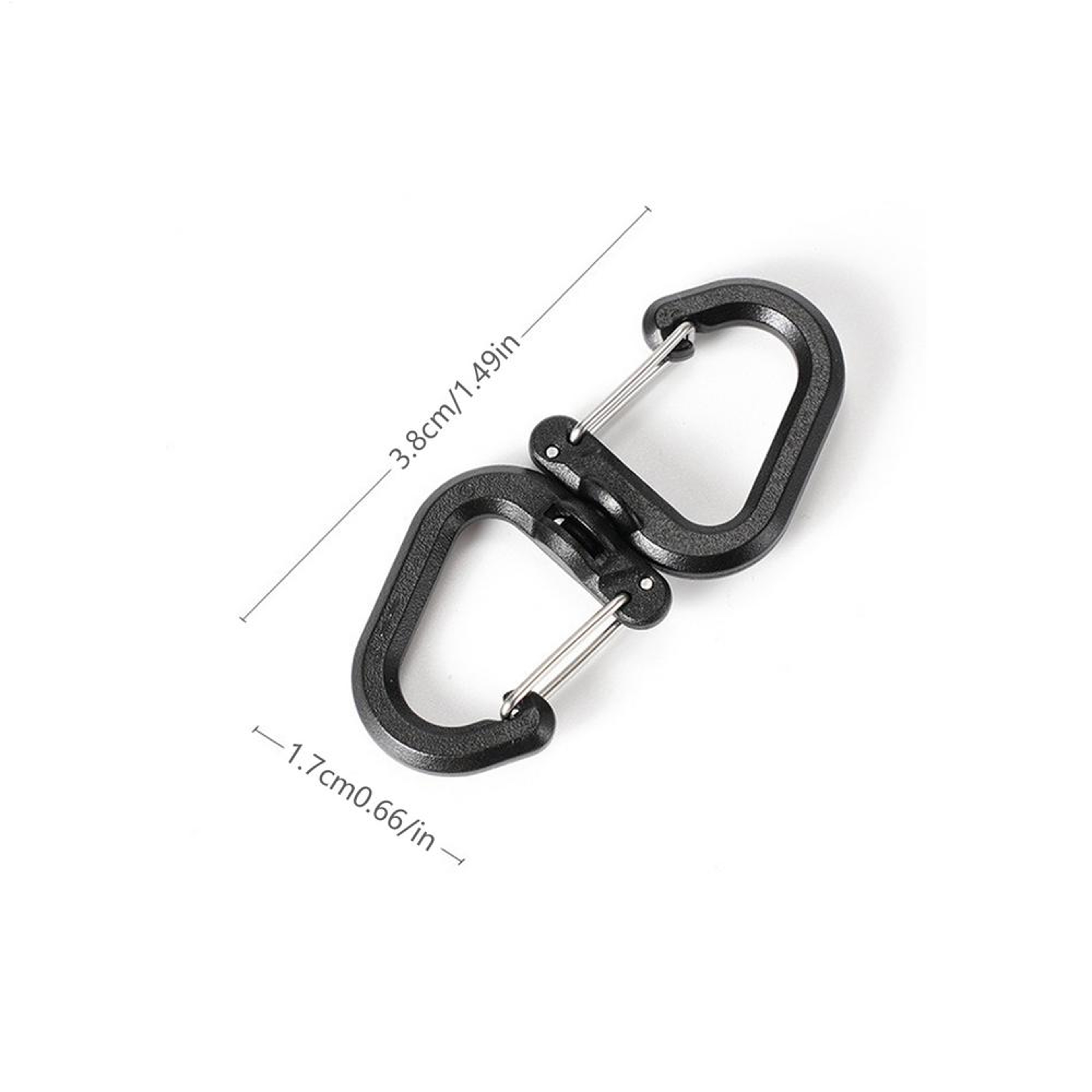 Degree Swivel Backpack Carabiner Double Hook Camping Accessory – view 7