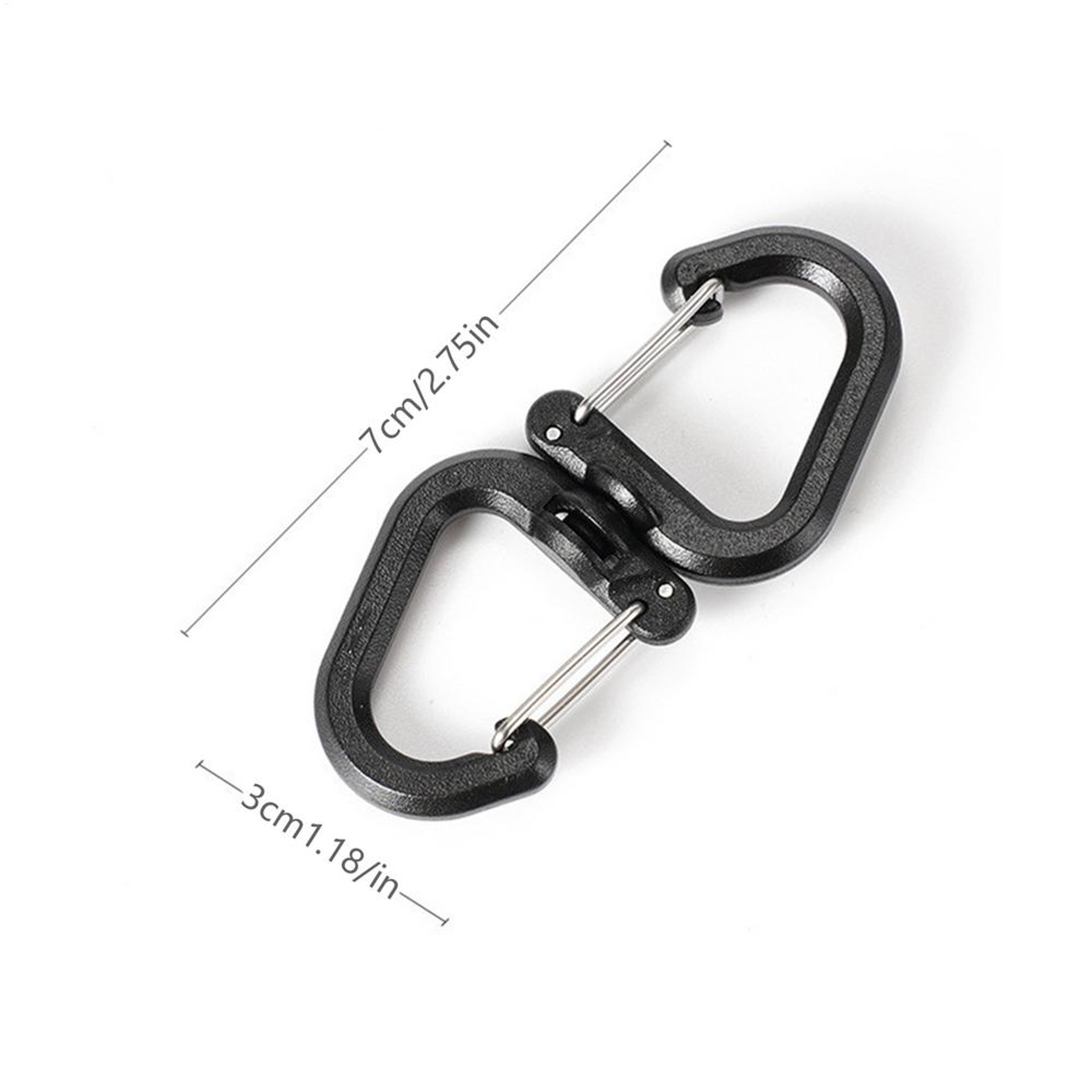 Degree Swivel Backpack Carabiner Double Hook Camping Accessory – view 8