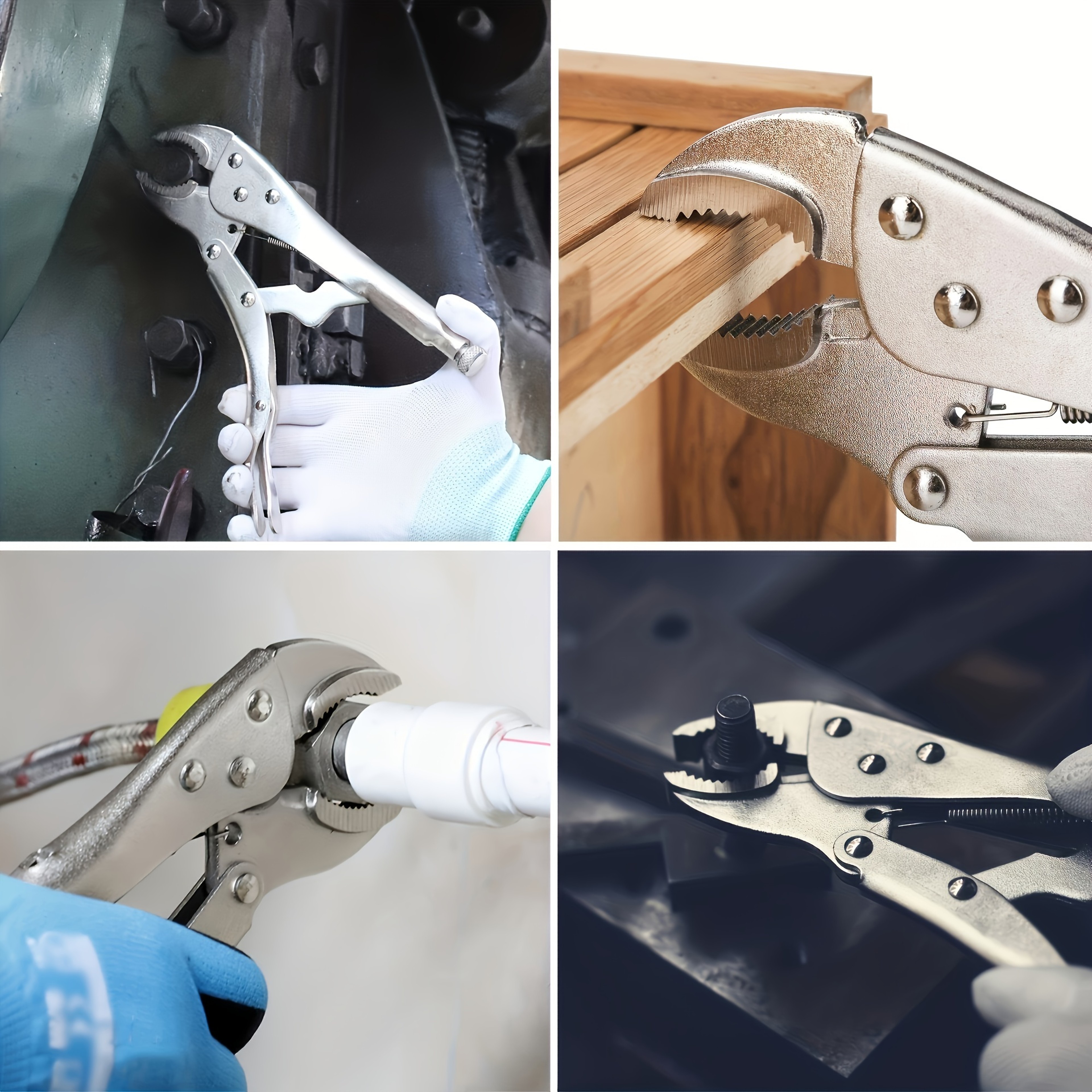 Heavy Duty Locking Pliers Adjustable Metal Clamp For Woodworking And Welding 2