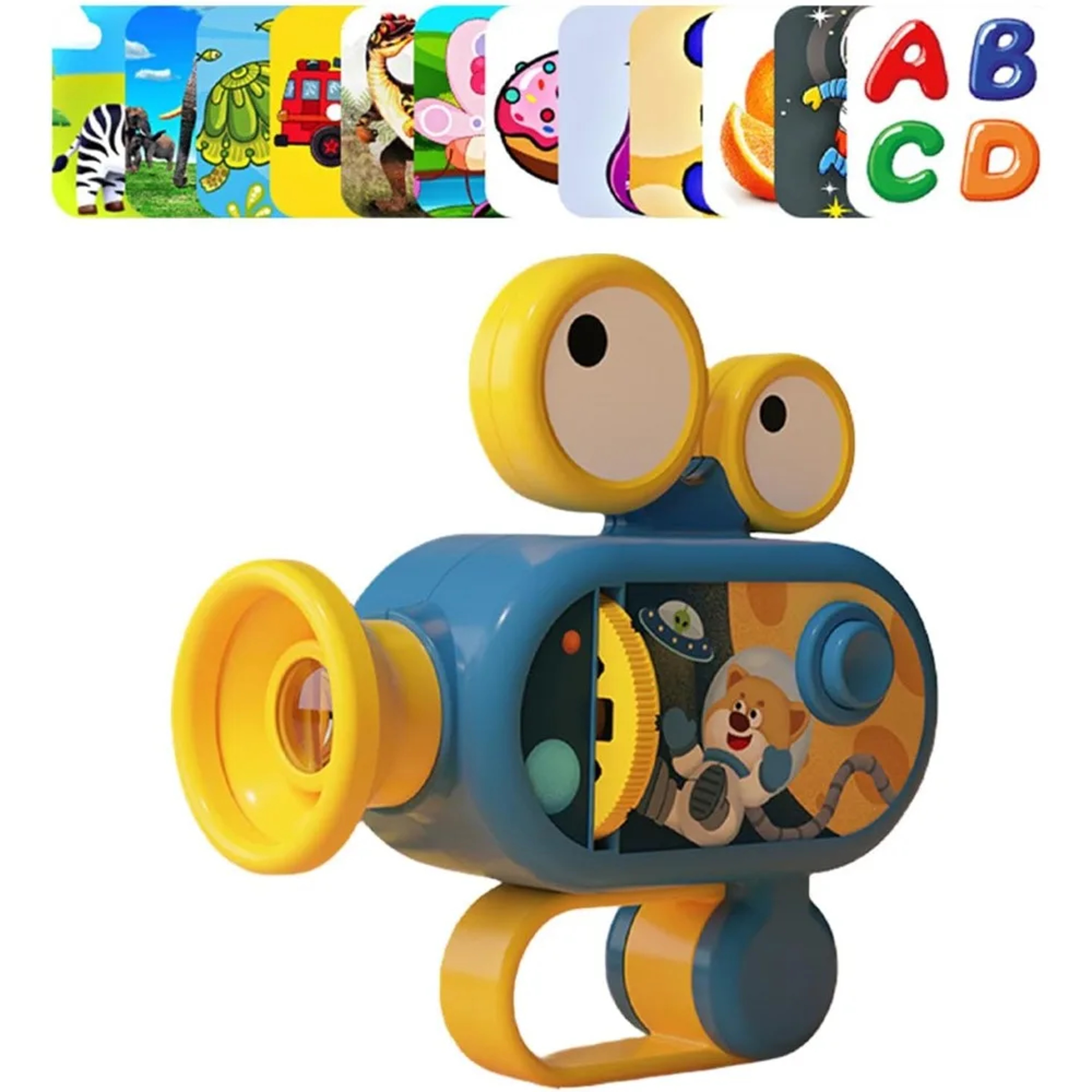 Kids Educational Flashlight Projector Bedtime Story Toy with Multi Theme Animal Slides – view 1