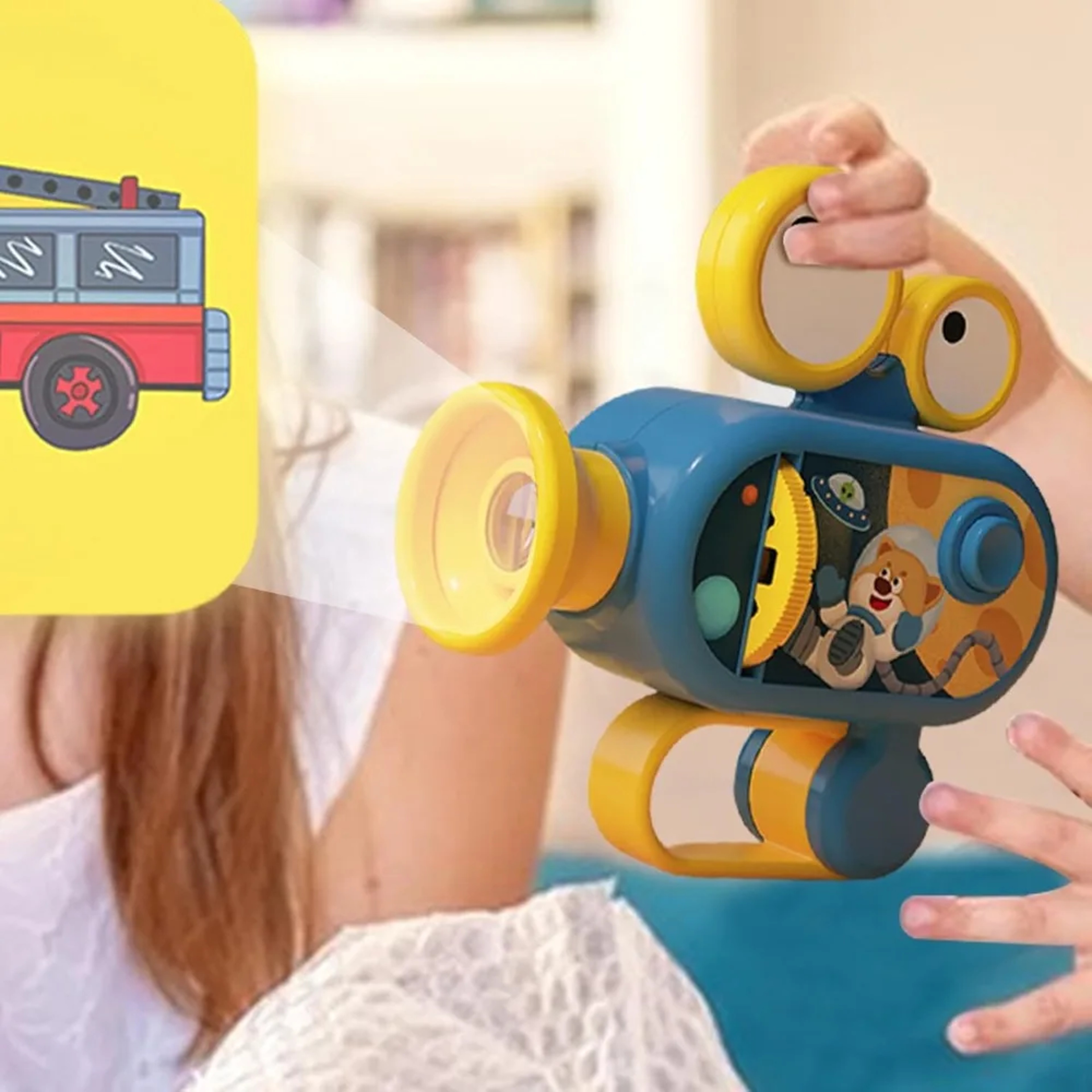 Kids Educational Flashlight Projector Bedtime Story Toy with Multi Theme Animal Slides – view 5