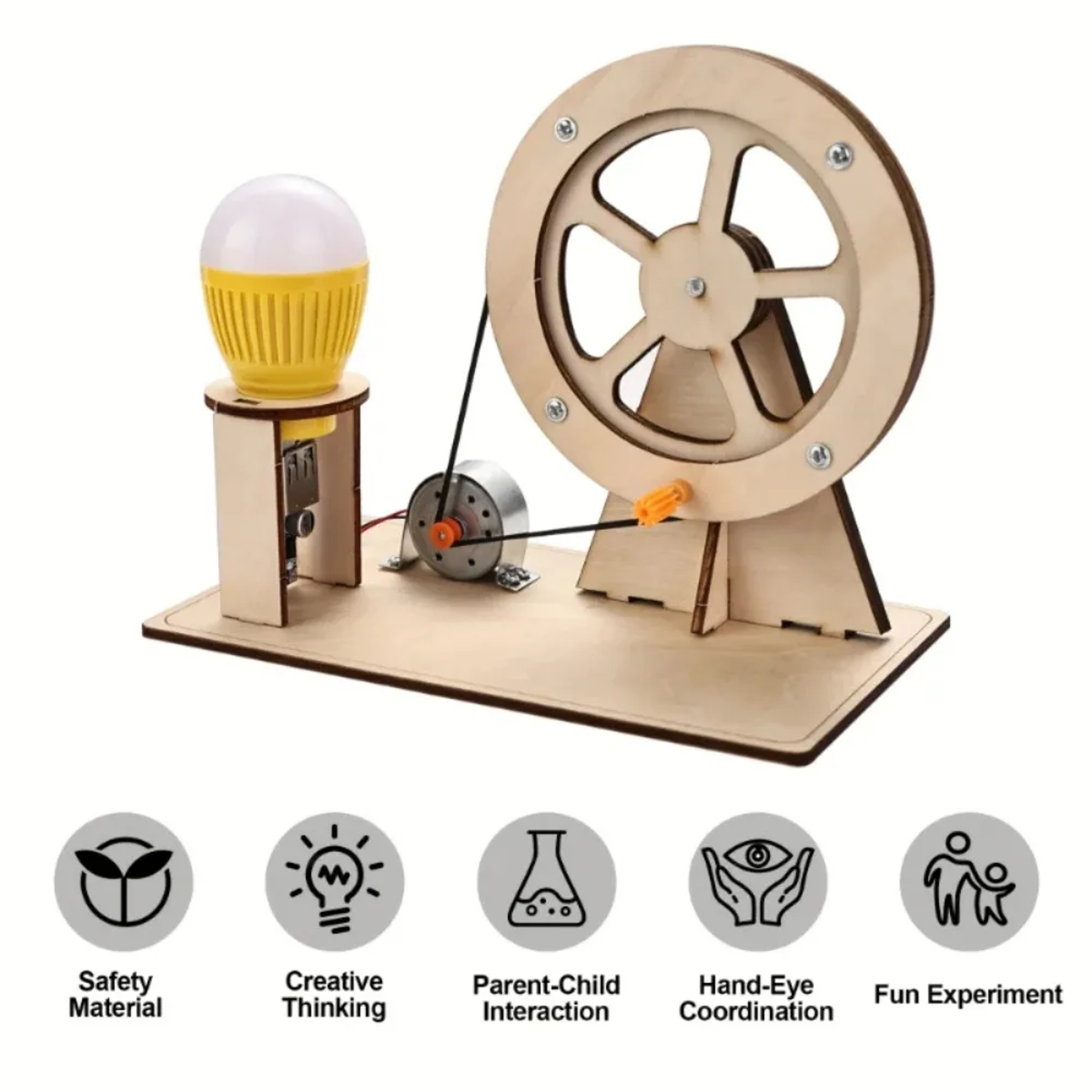DIY Hand Crank Generator STEM Science Kit for Kids – view 3