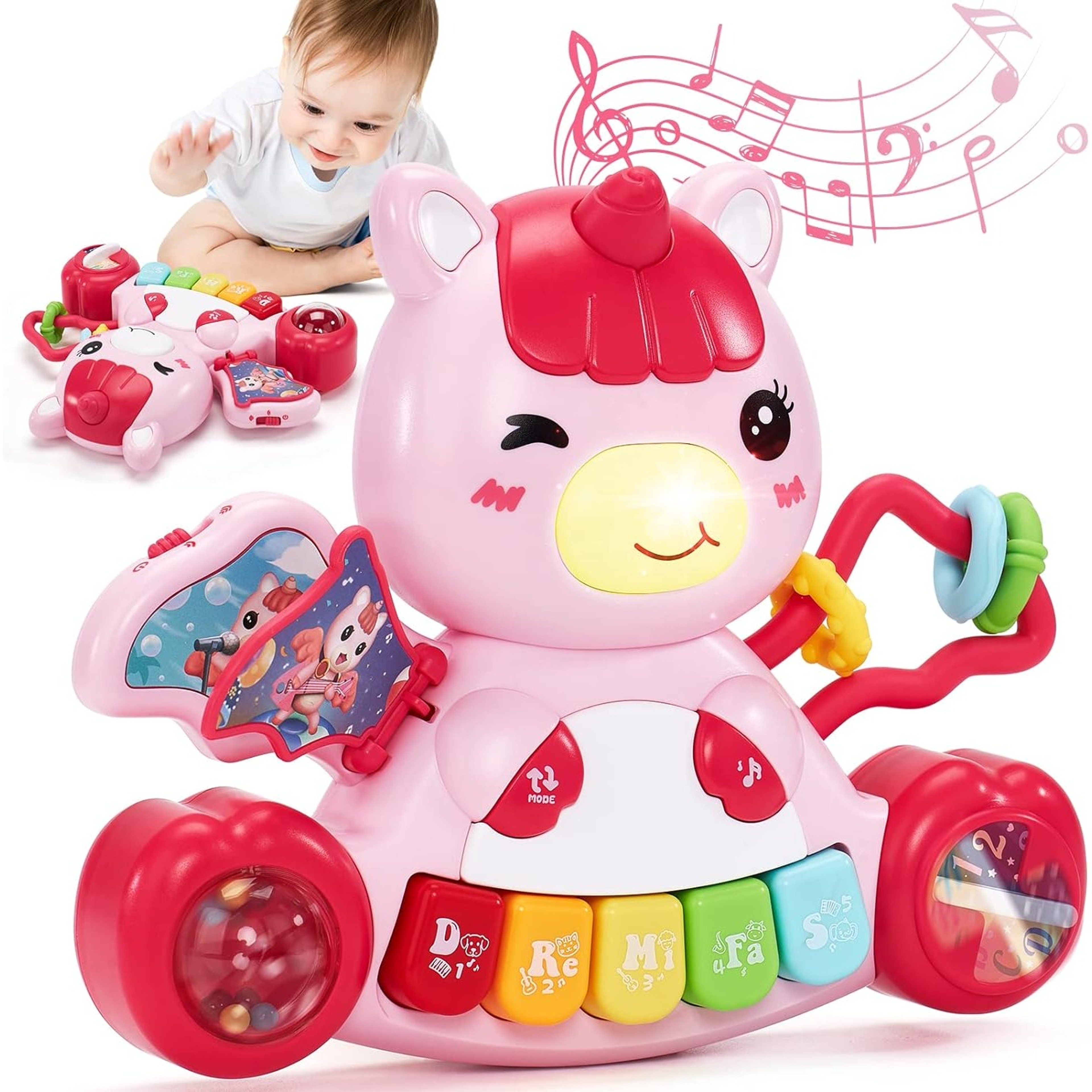 Unicorn Musical Piano Baby Learning Toy with Lights and Interactive Sounds – view 1