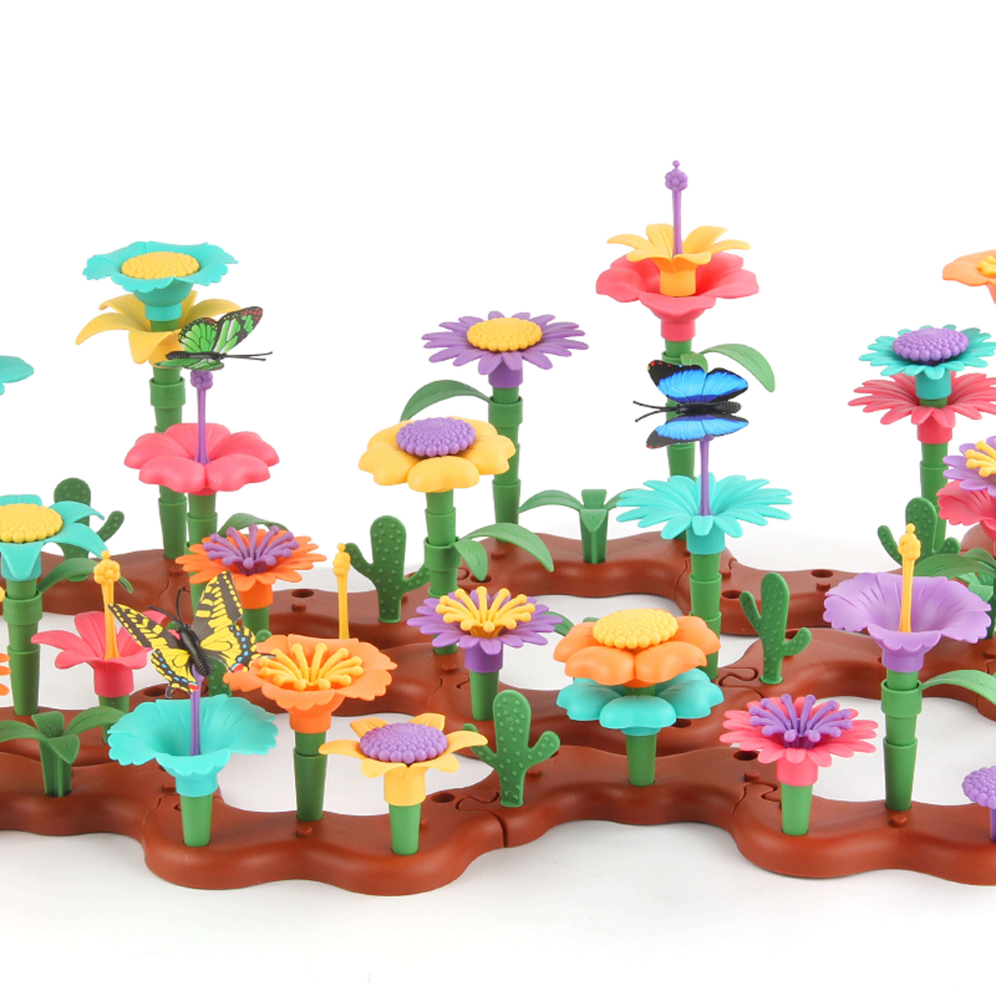 Flower Garden Building Toy Creative Learning Set For Kids Ages 3