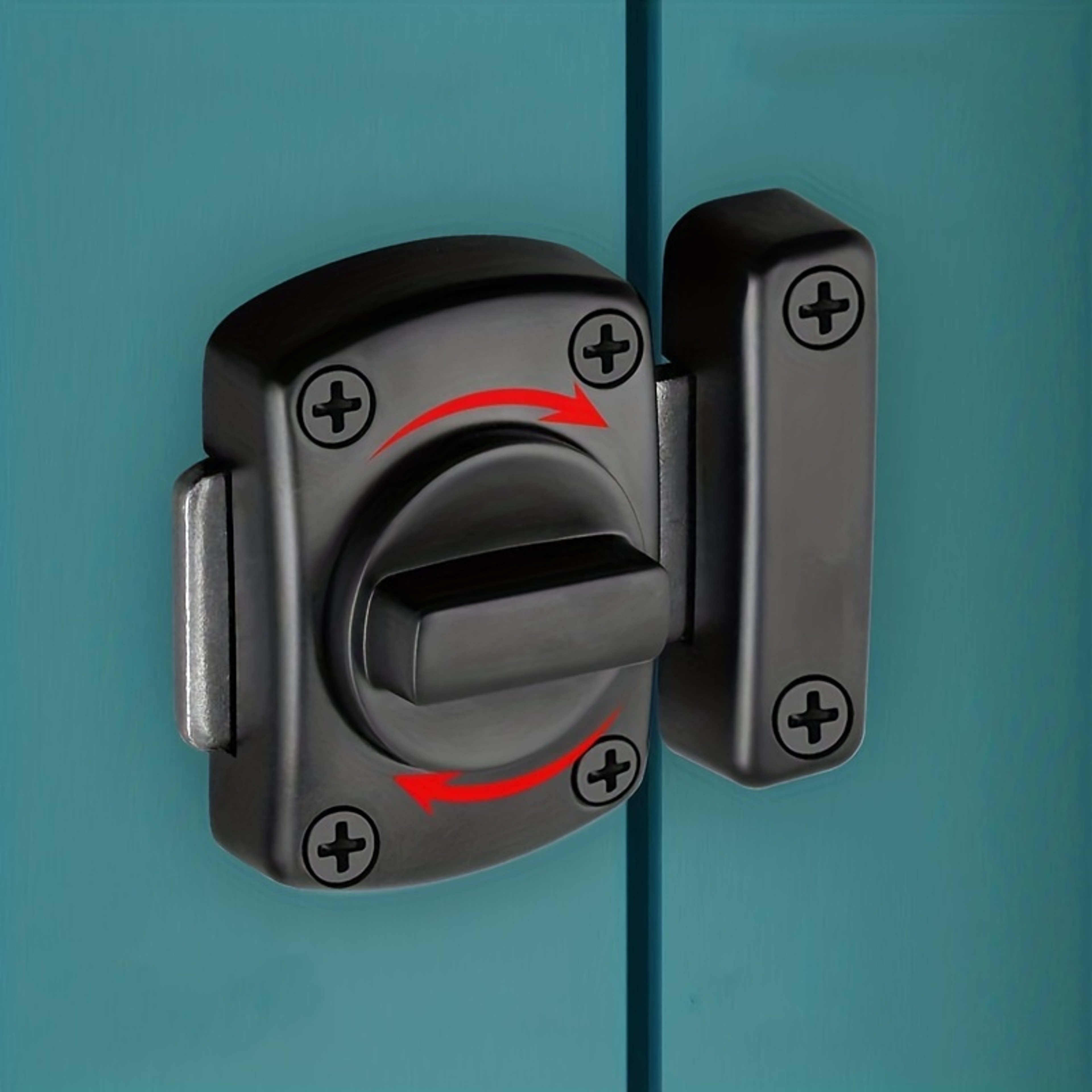 Secure Double Sided Gate Latch Slide Bolt Lock 0