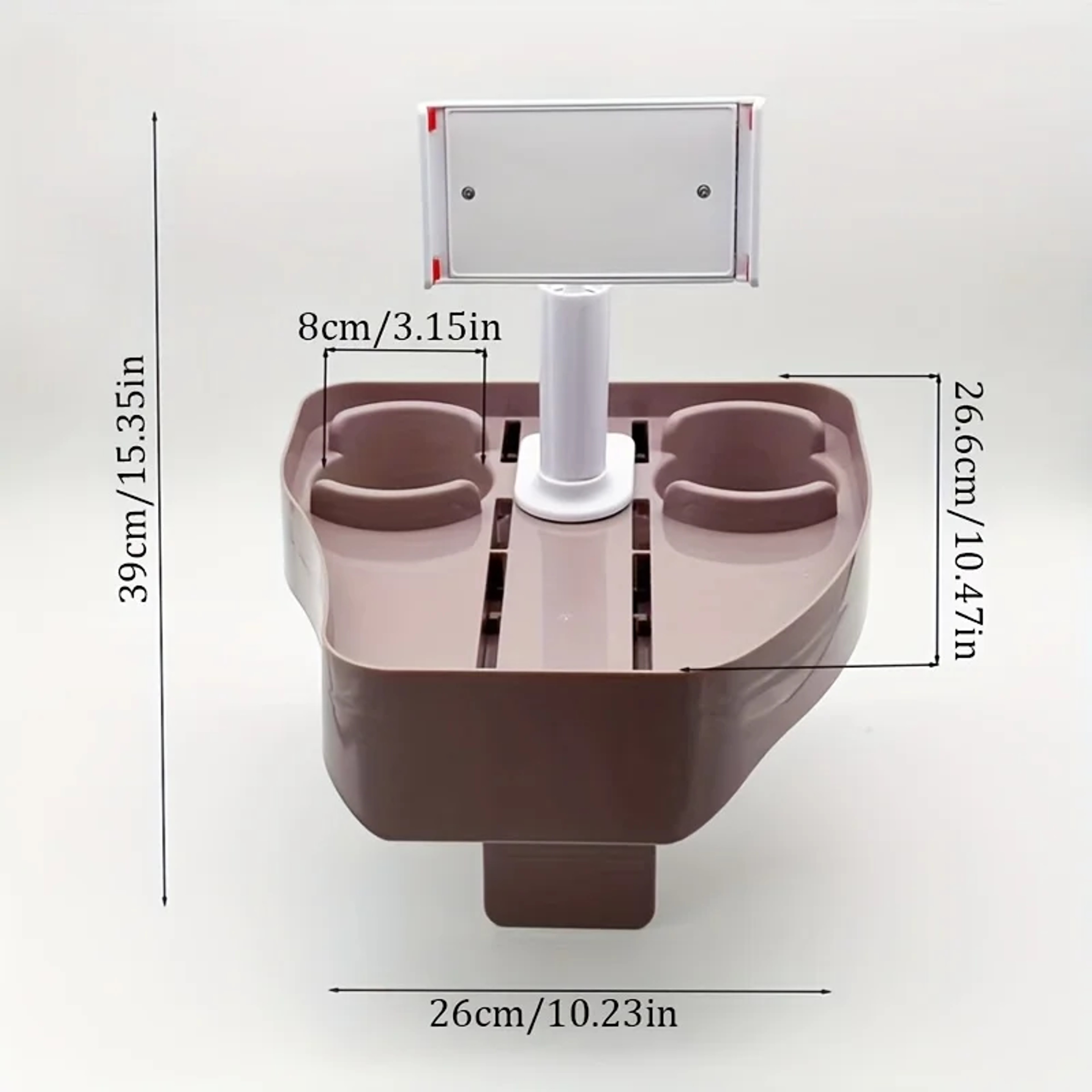 Adjustable Hot Tub Tray Table with Cup Holder and Phone Holder – view 2