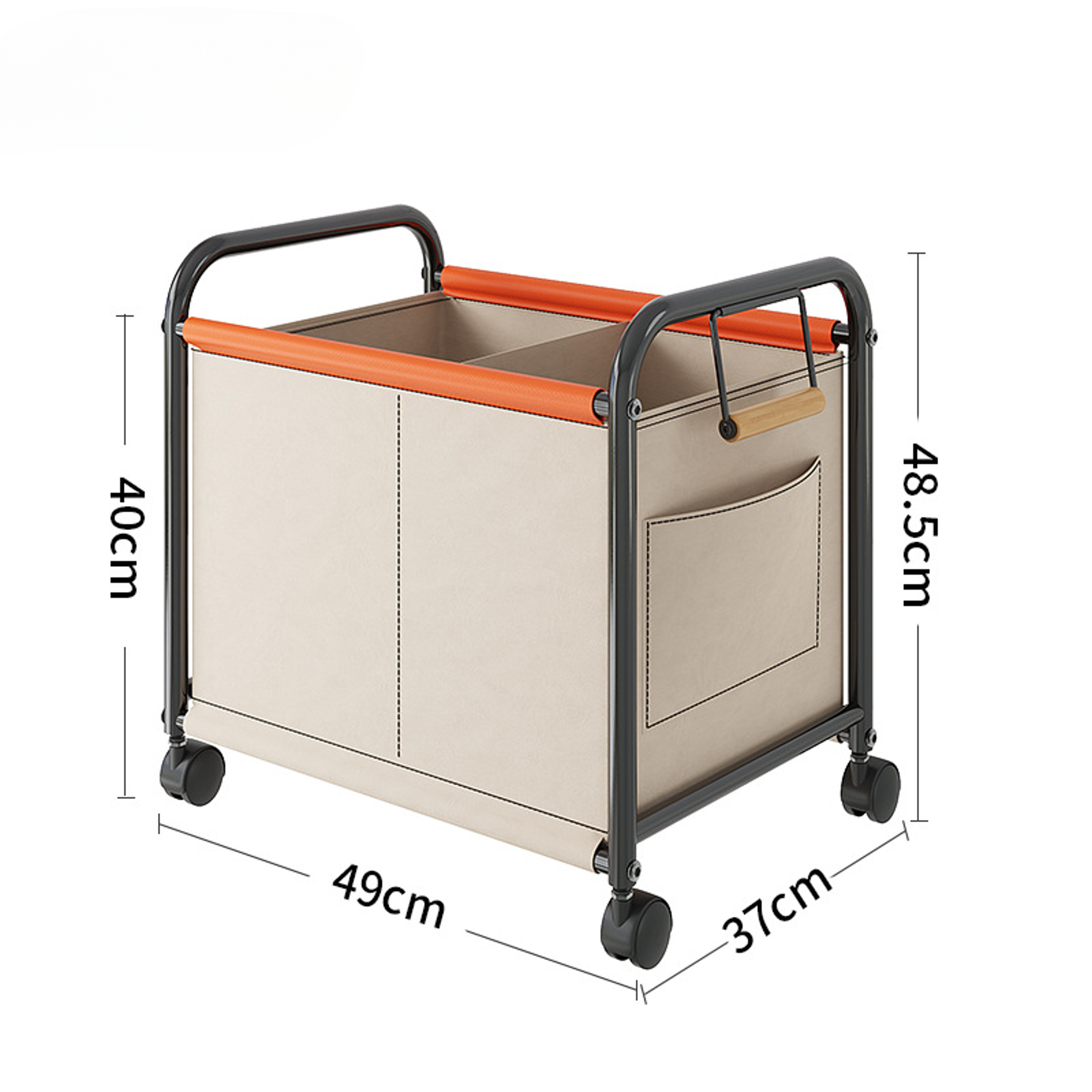 Large Capacity Rolling Toy Storage Basket With Four Wheels For Bedroom And Dorm Organization 7